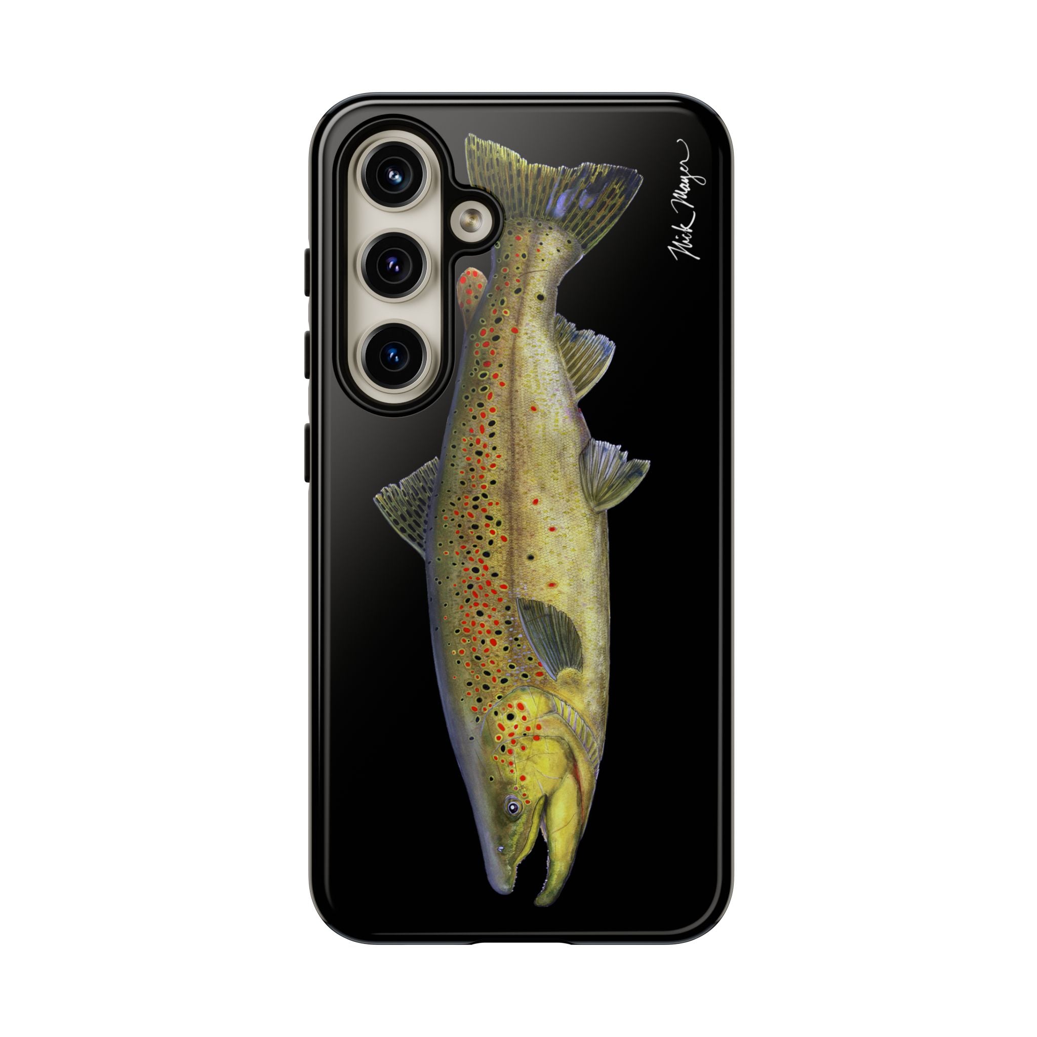Brown Trout Black Phone Case (Samsung)