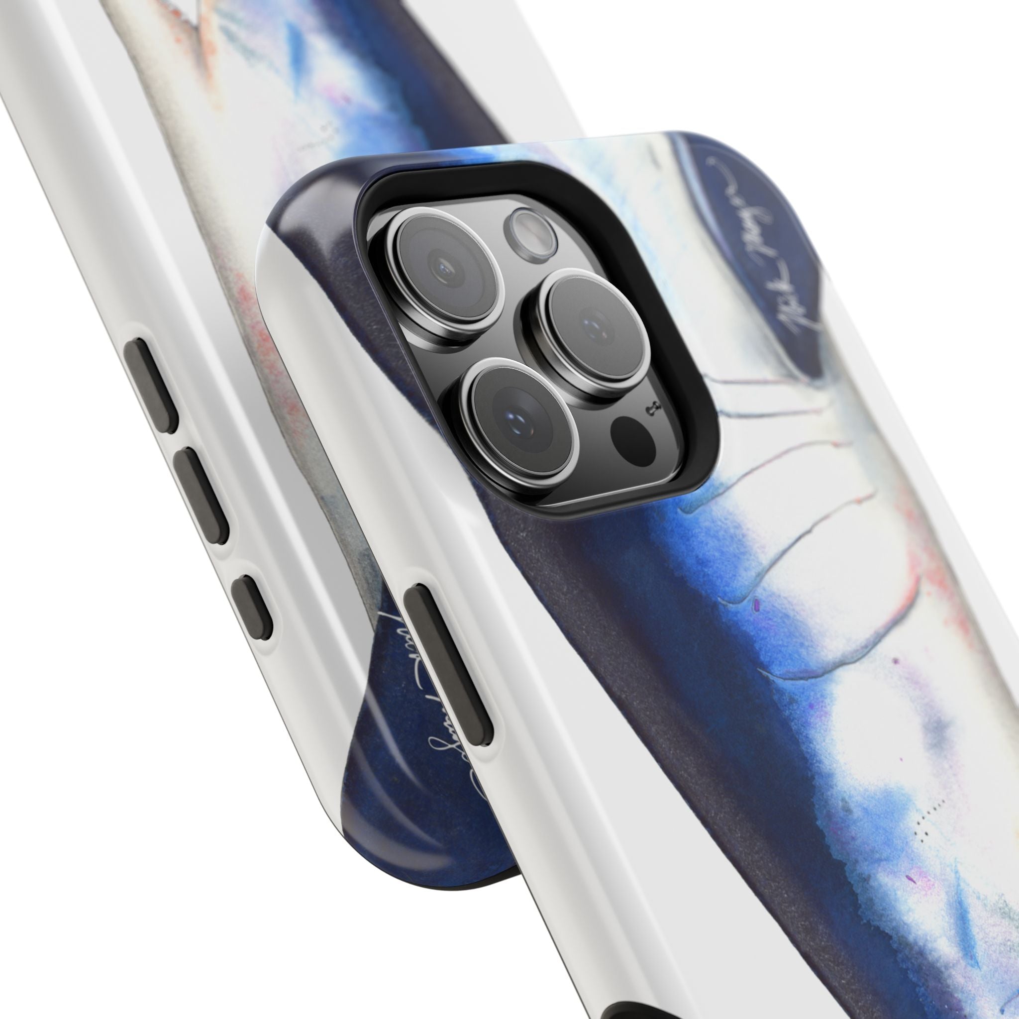 Mako Shark Face MagSafe White iPhone Case