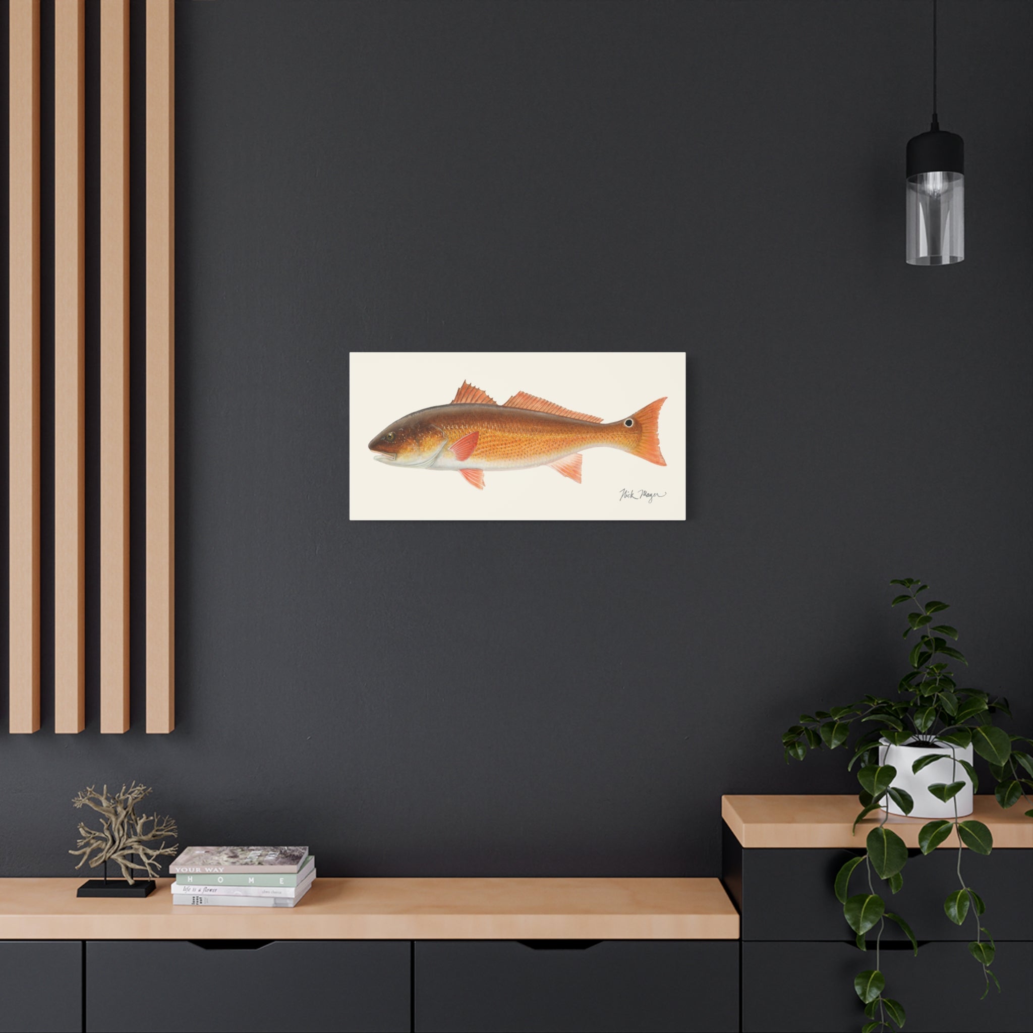 Redfish, 15 lbs Canvas Print Printify