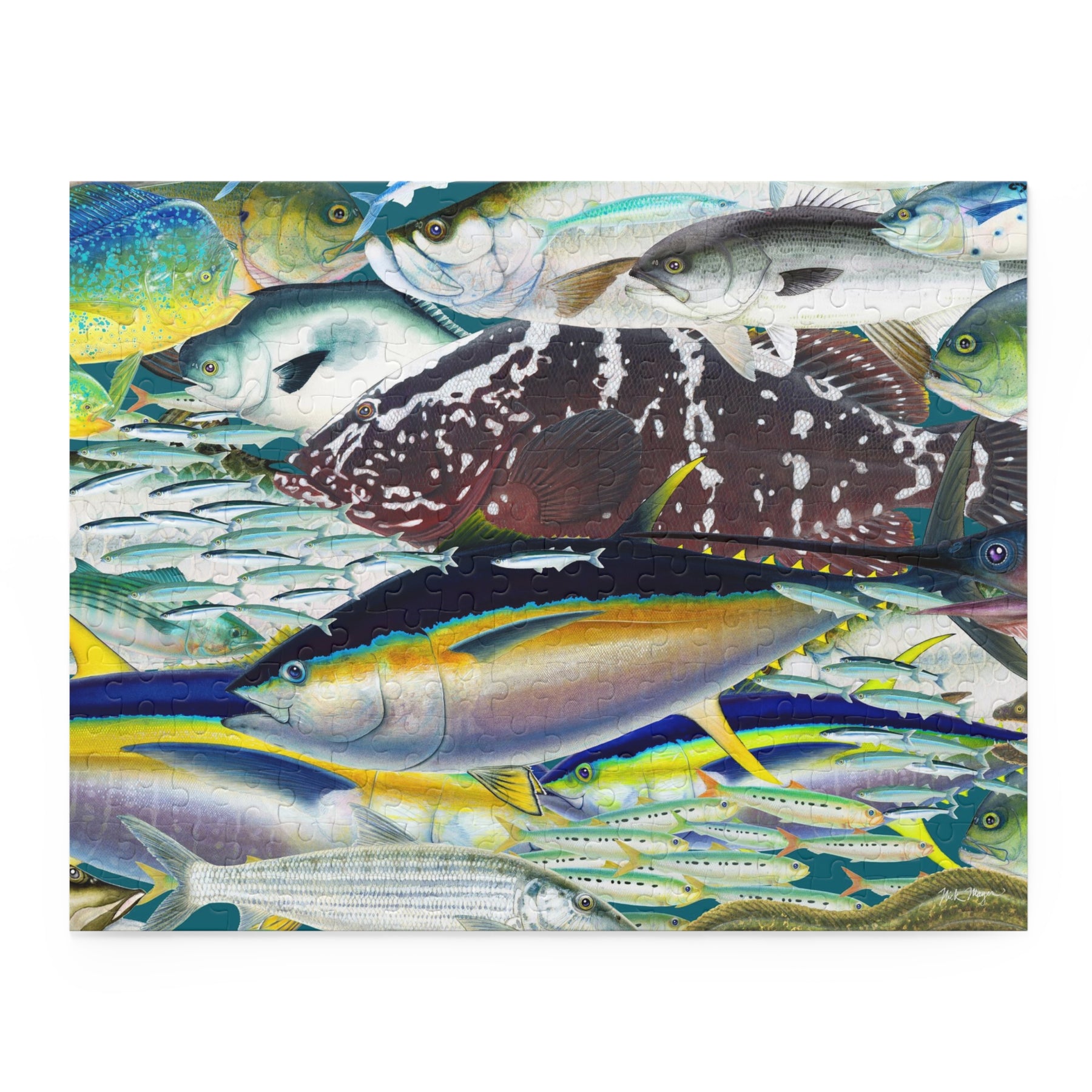 Saltwater Fish Art Puzzles (120, 250 & 500-Piece)