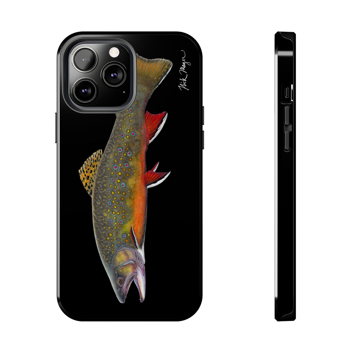 Brook Trout Black Phone Case (iPhone) Printify