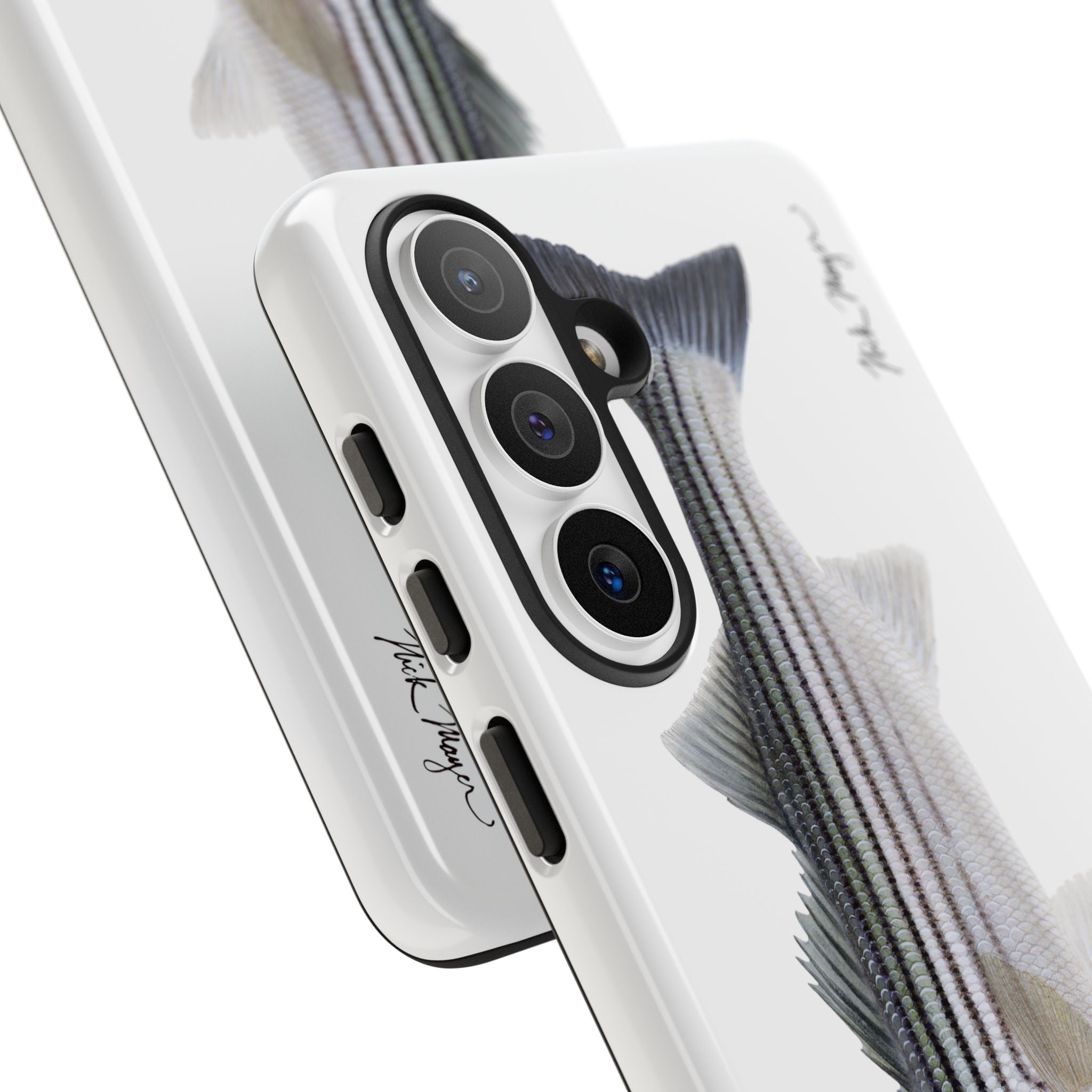 Schoolie Striper White Phone Case (Samsung) Printify
