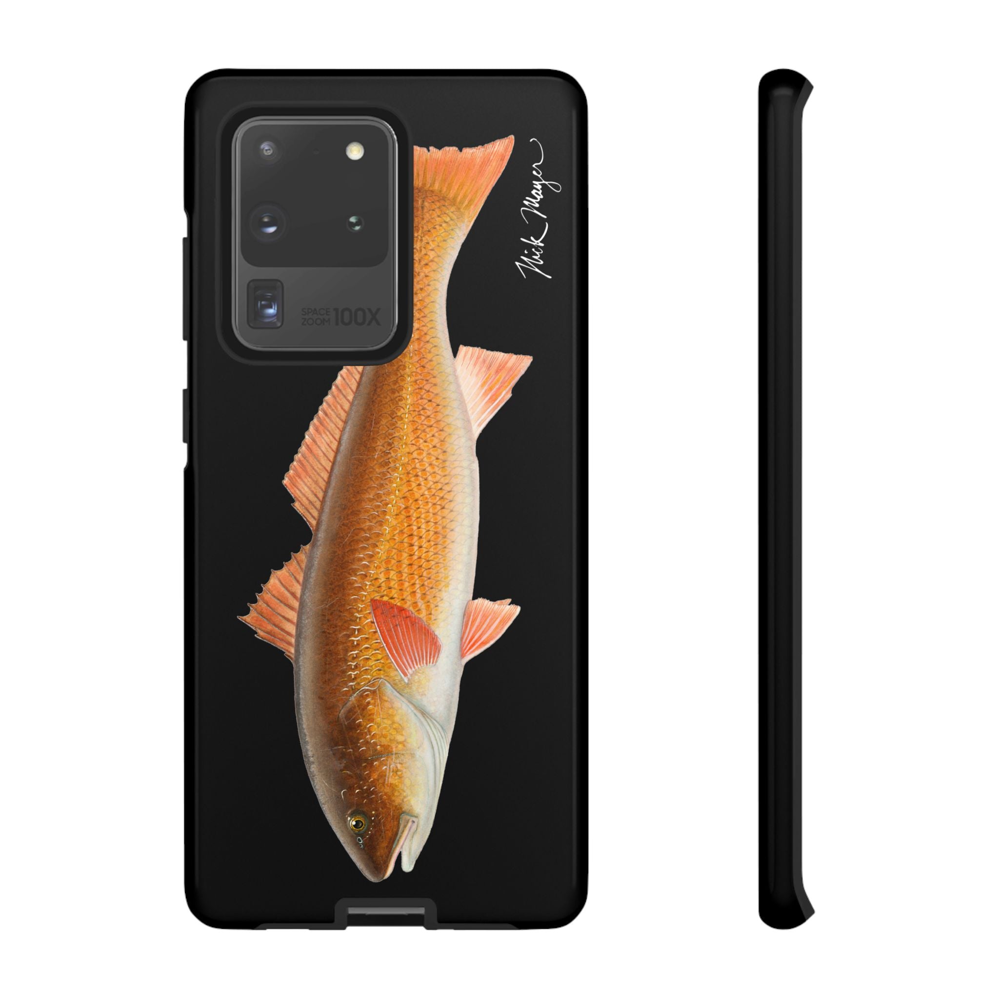 Redfish Black Phone Case (Samsung) Printify