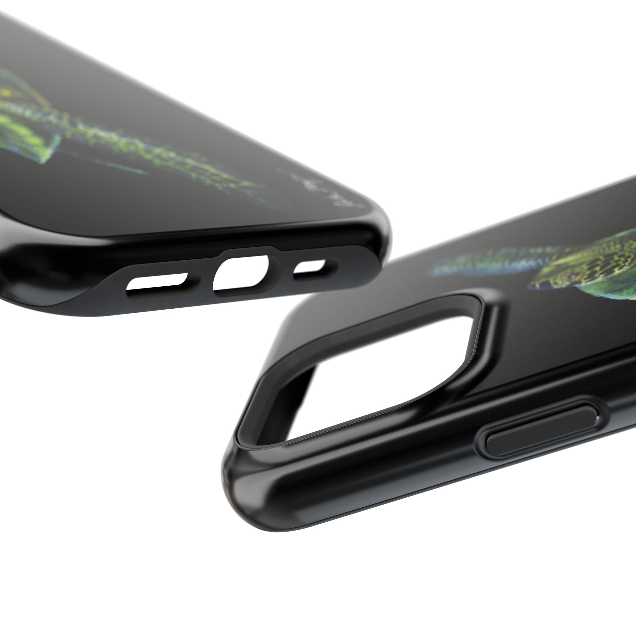 Green Sea Turtle MagSafe Black iPhone Case