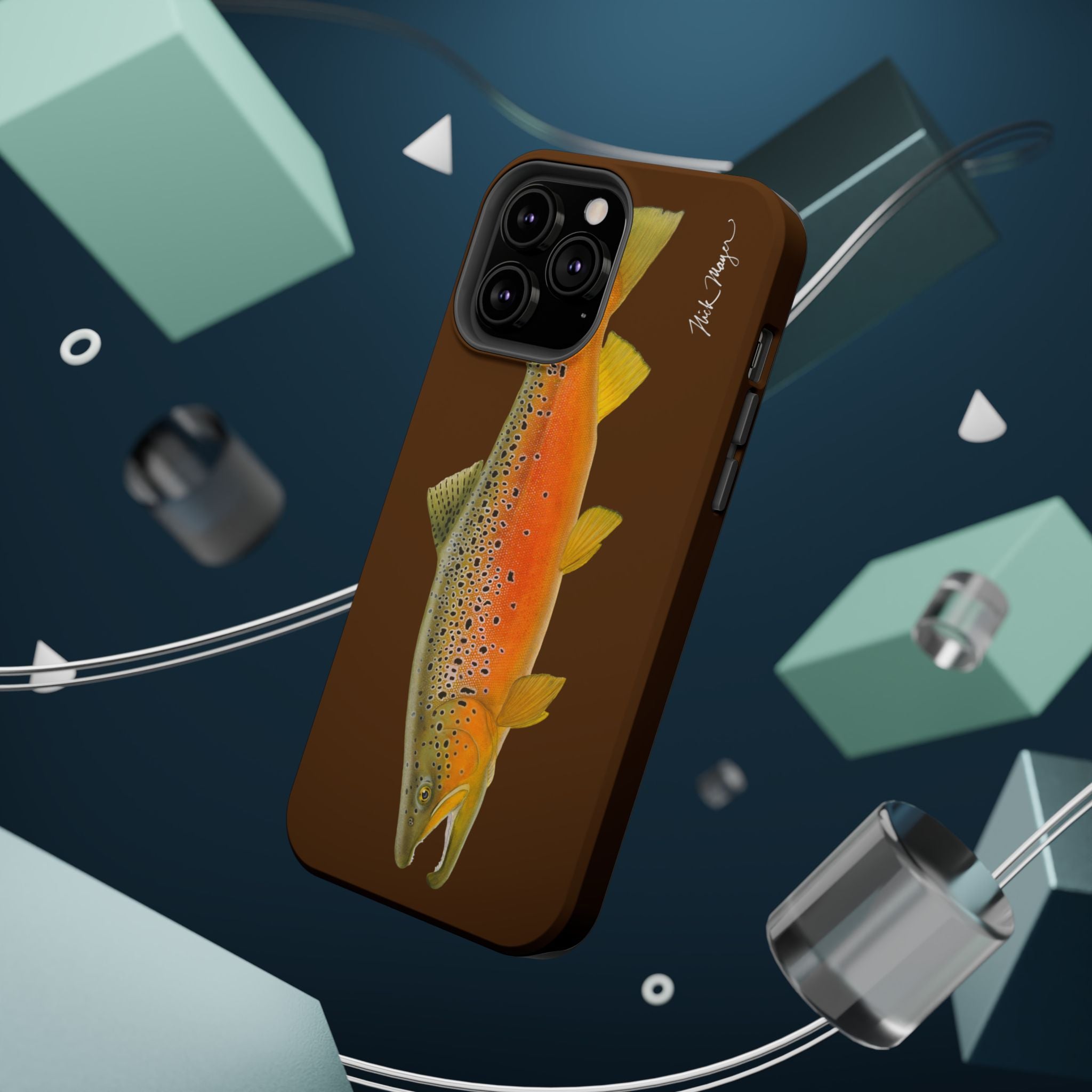 Brown Trout 2 Brown MagSafe iPhone Case, Limited Run