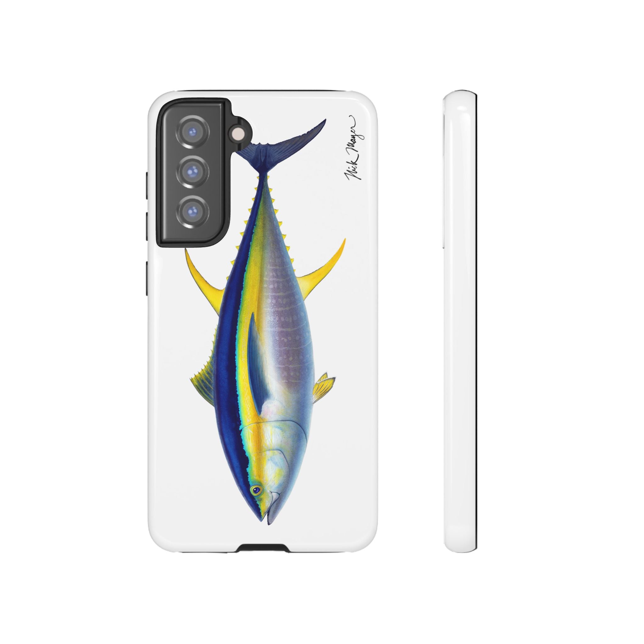 Yellowfin Tuna White Phone Case (Samsung) Printify