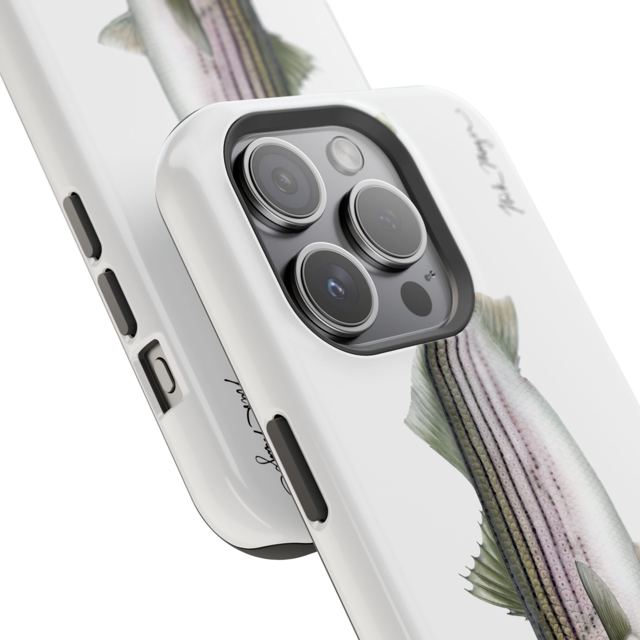 30 lb Striper MagSafe White iPhone Case