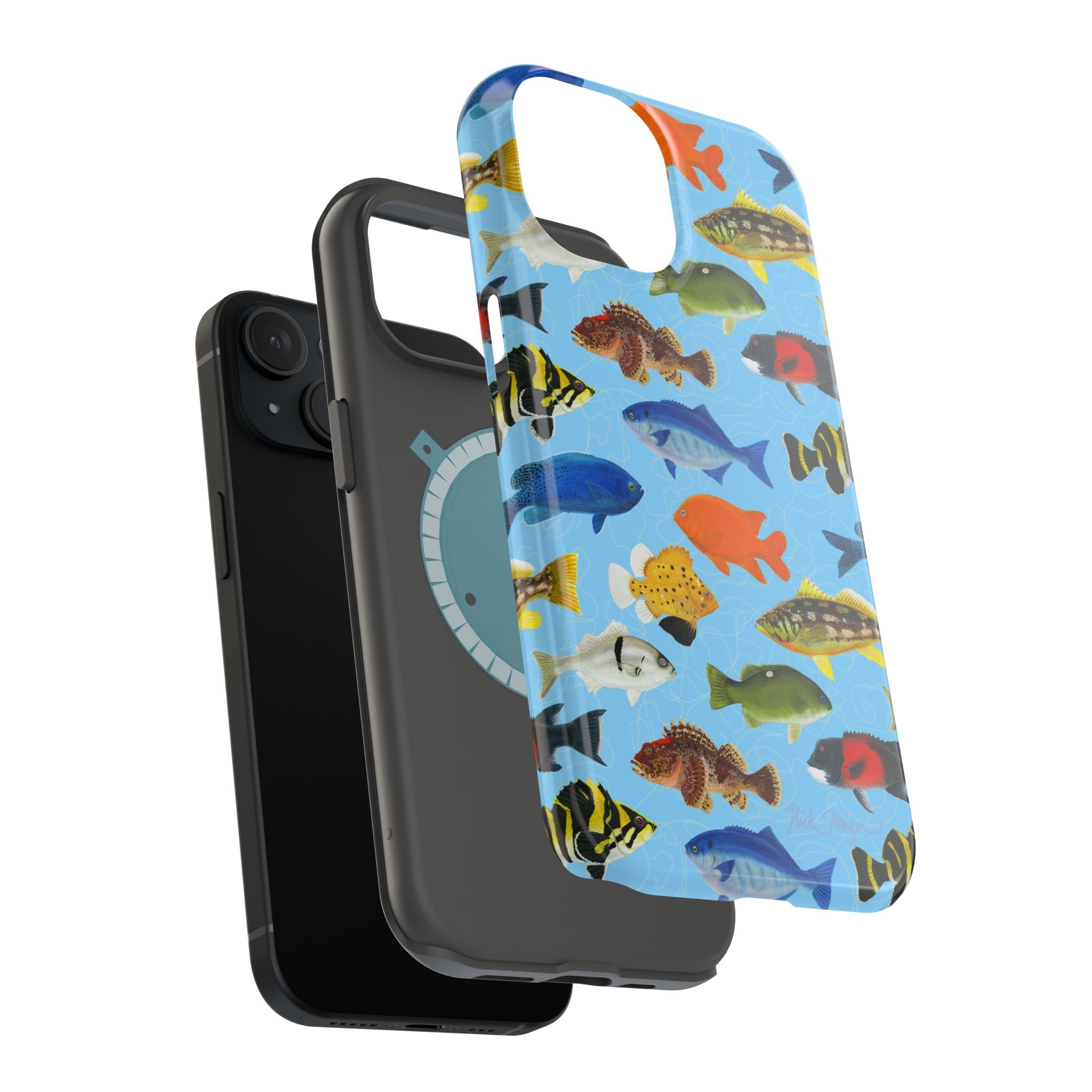 NEW California Fish Blue MagSafe iPhone Case