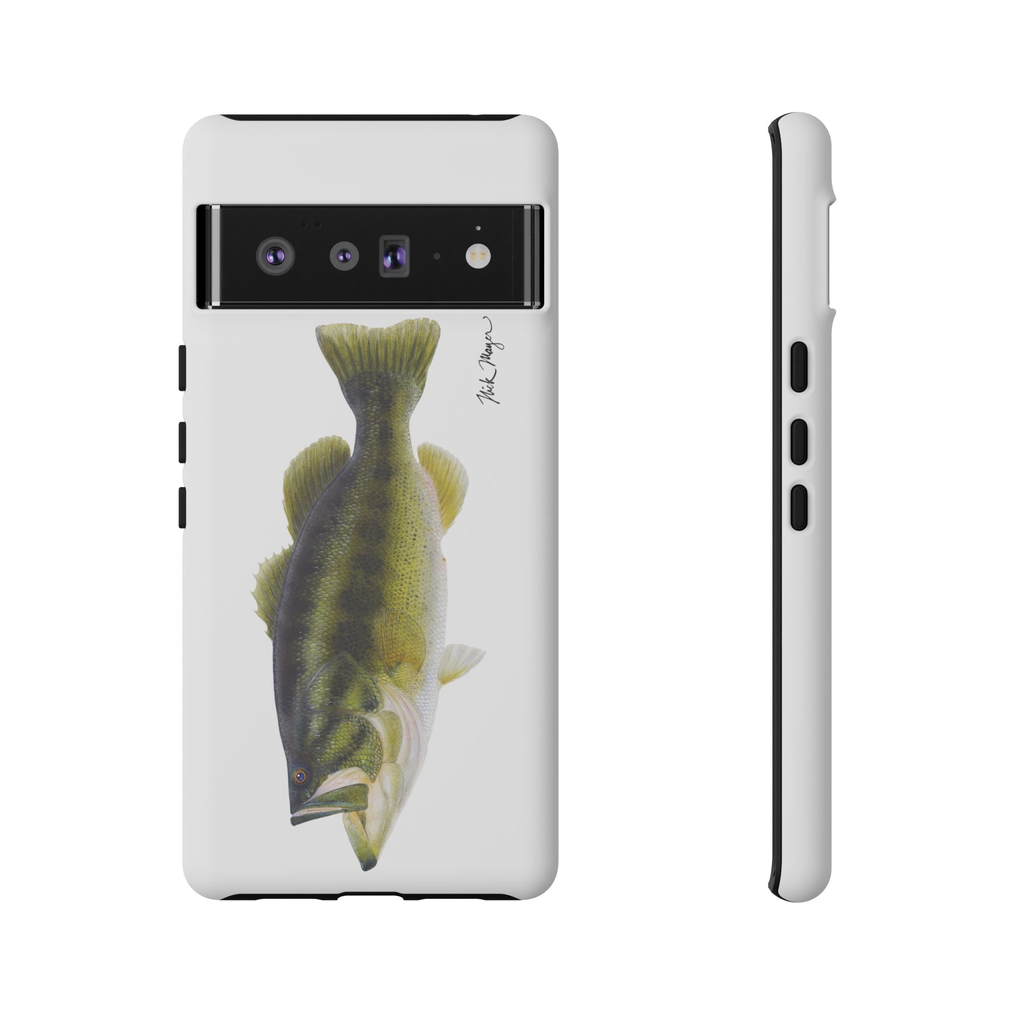 Largemouth Bass White Phone Case (Samsung) Printify