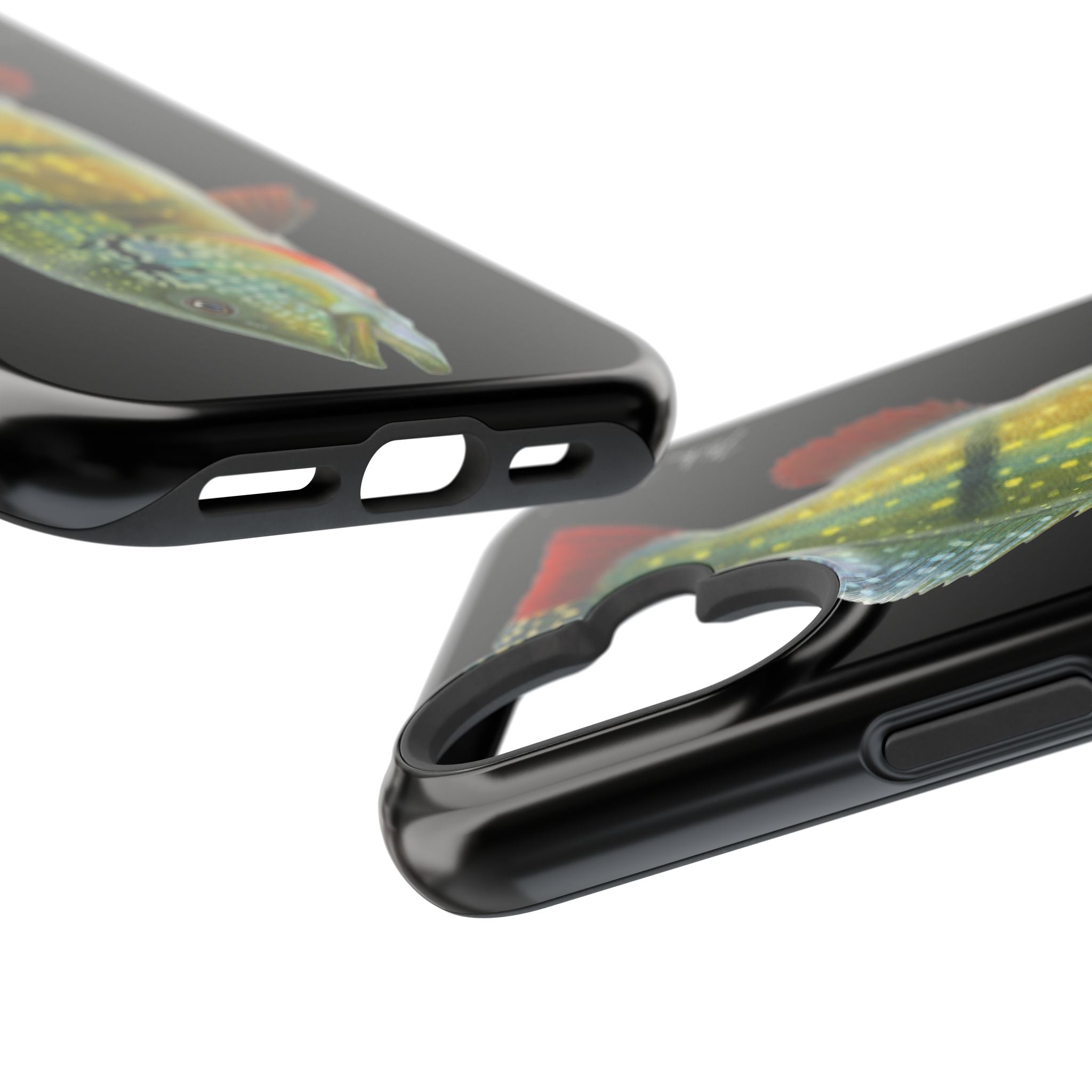 Peacock Bass MagSafe Black iPhone Case