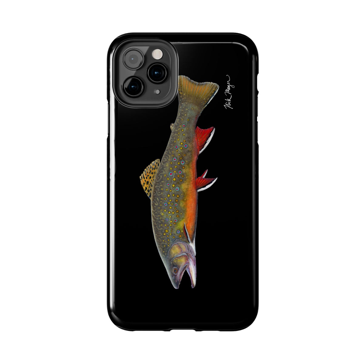 Brook Trout Black Phone Case (iPhone) Printify
