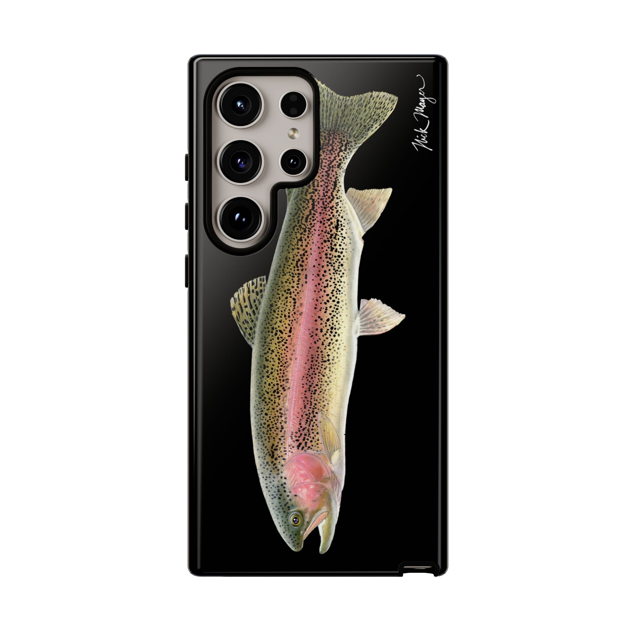 Rainbow Trout Black Phone Case (Samsung) Printify