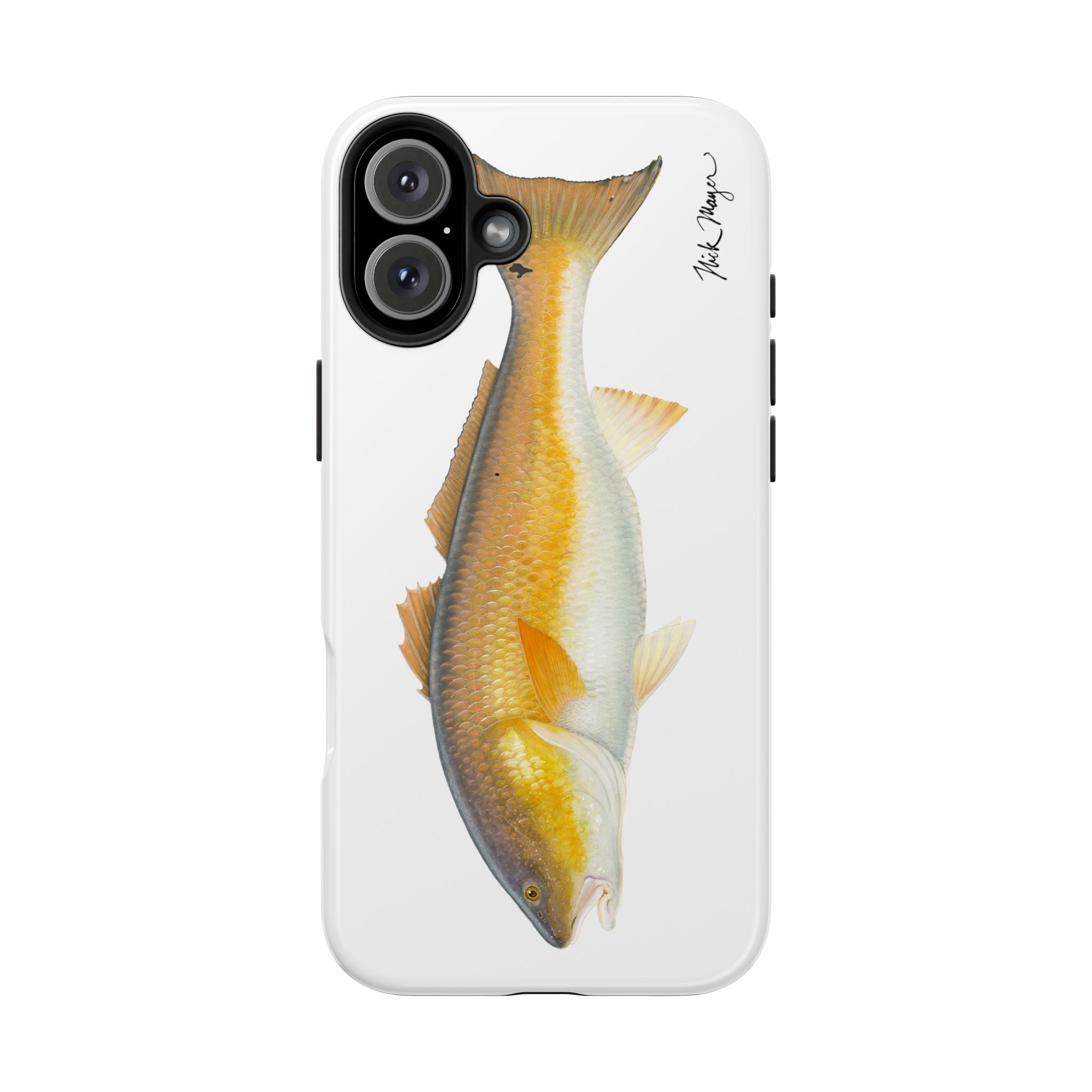 Bull Redfish White Phone Case (iPhone)
