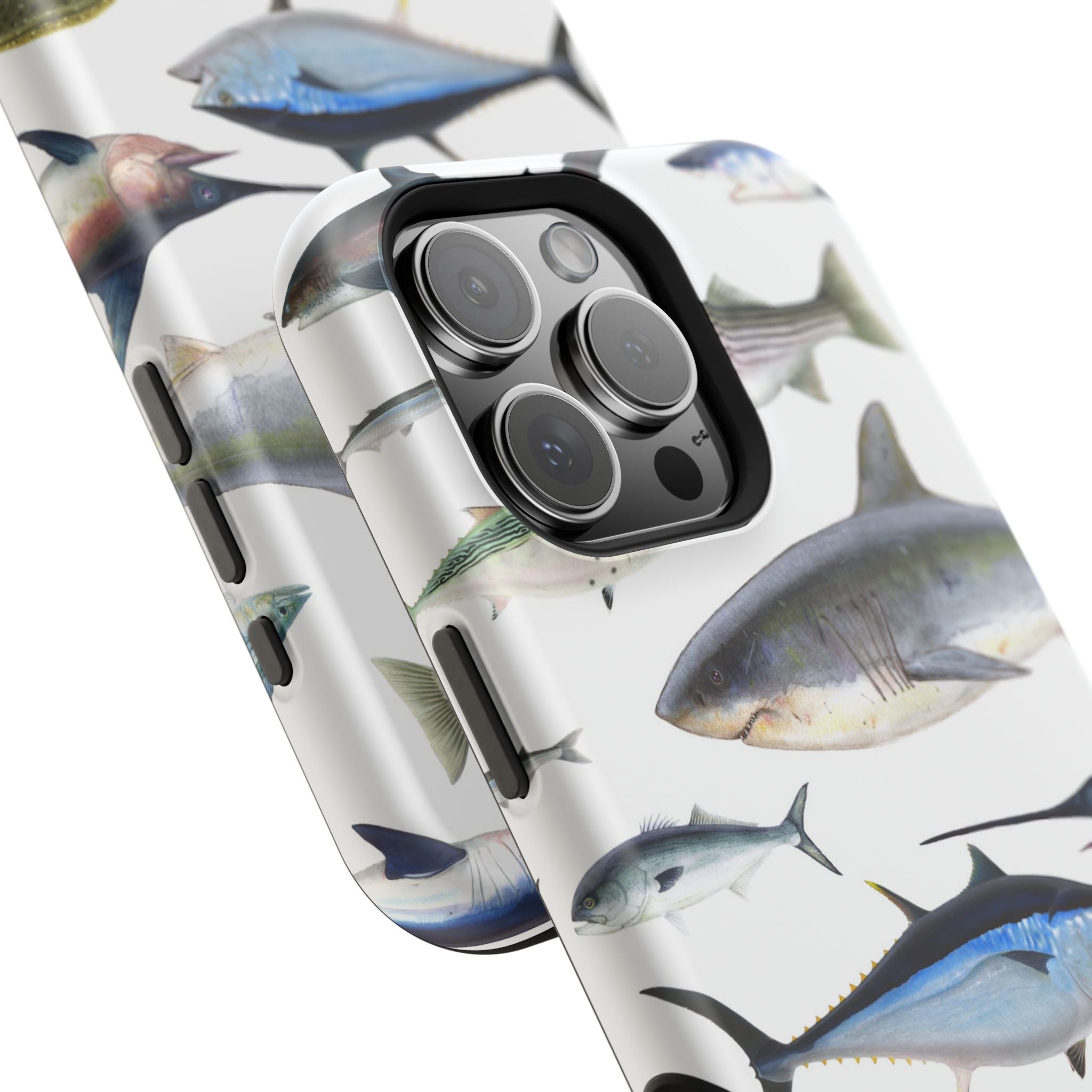 New England Fish White MagSafe iPhone Case