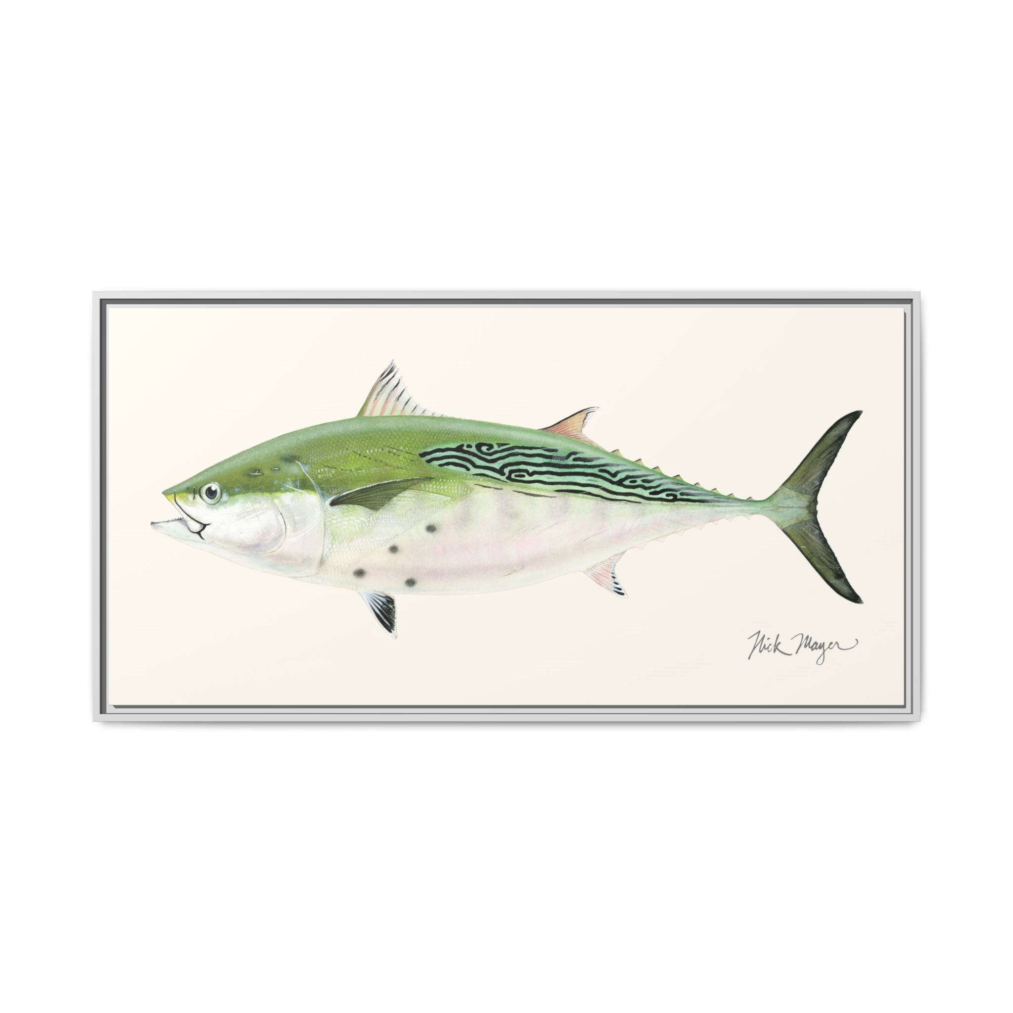 Albie Framed Canvas Print Printify