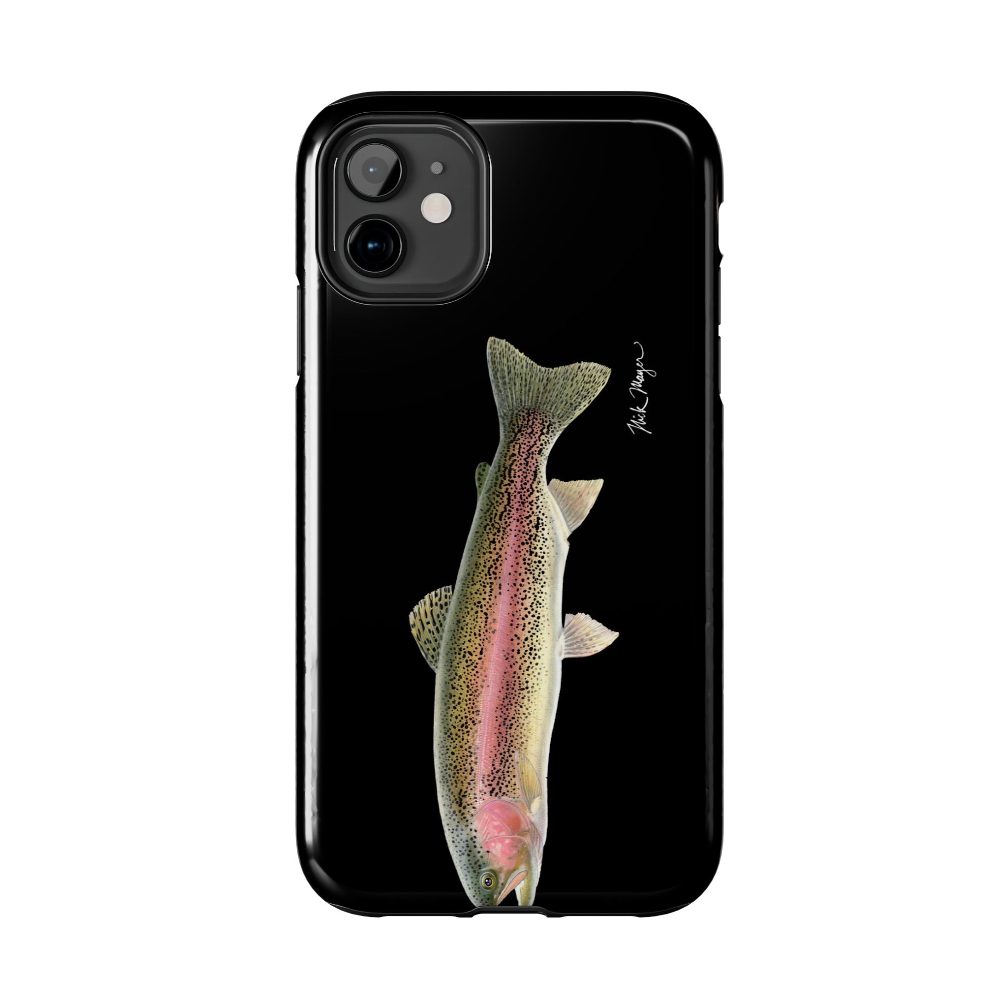 Rainbow Trout Black Phone Case (iPhone)