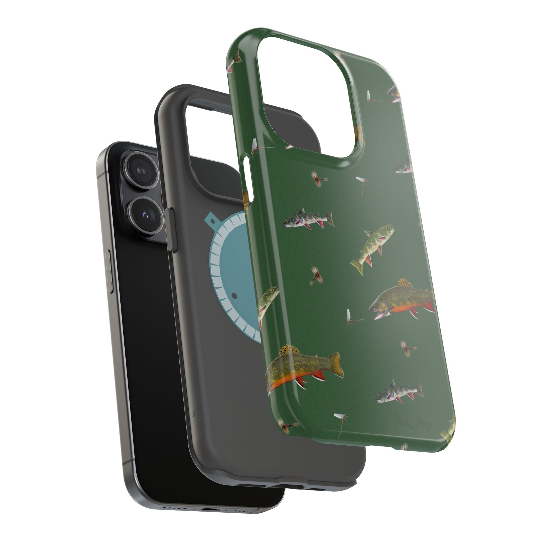 Trout and Flies MagSafe iPhone Case