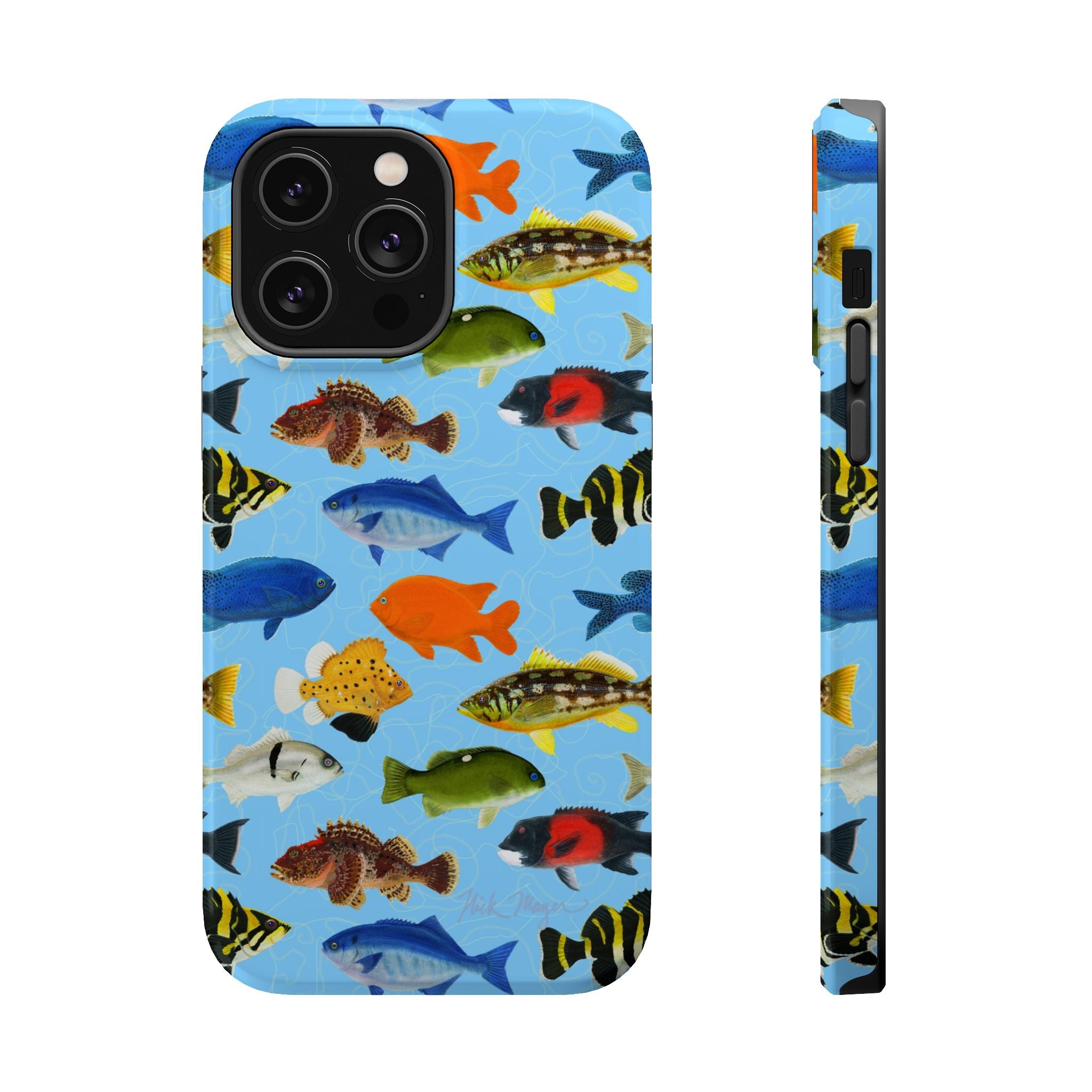 NEW California Fish Blue MagSafe iPhone Case