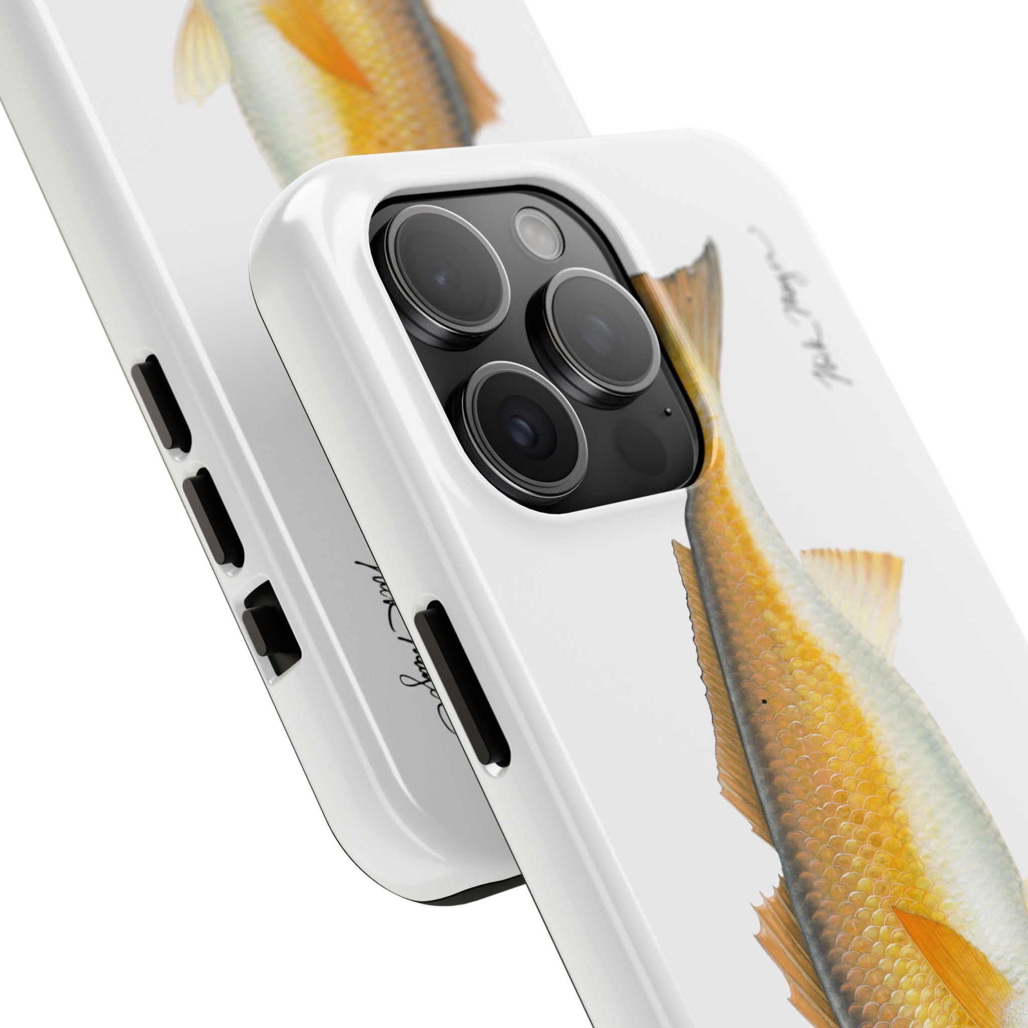 Bull Redfish White Phone Case (iPhone)