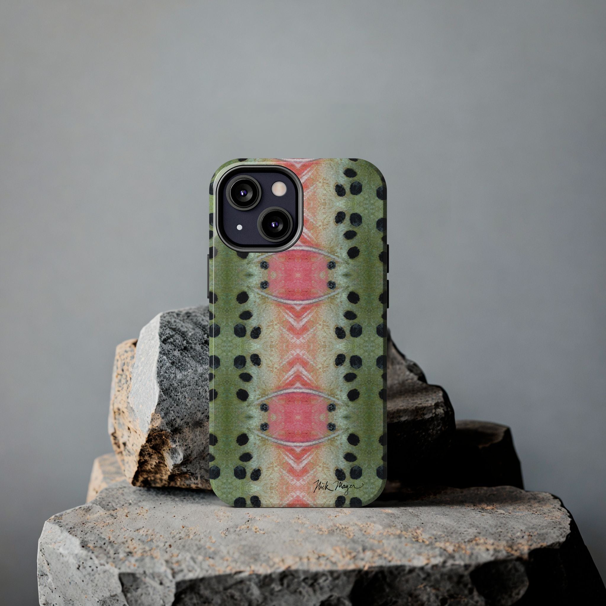Rainbow Trout Pattern Phone Case (iPhone)