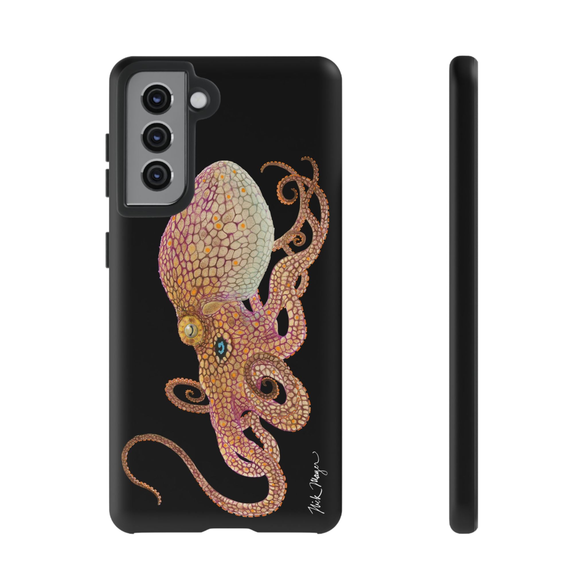 Two Spot Octopus Black Phone Case (Samsung)