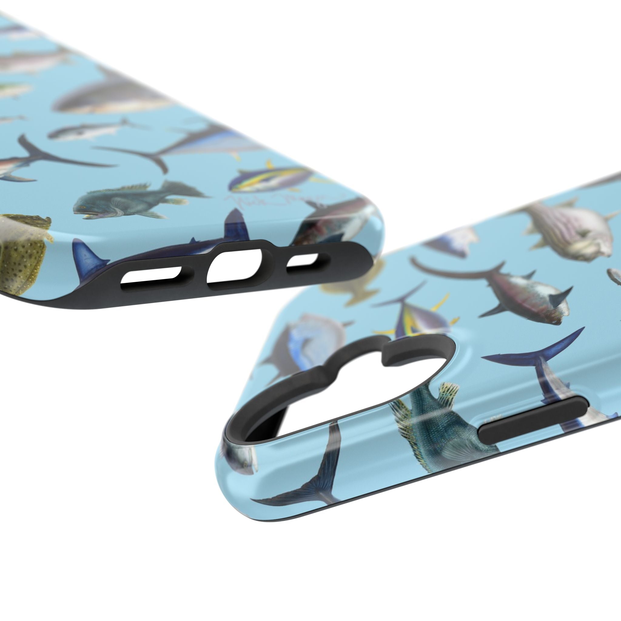 New England Fish Blue MagSafe iPhone Case