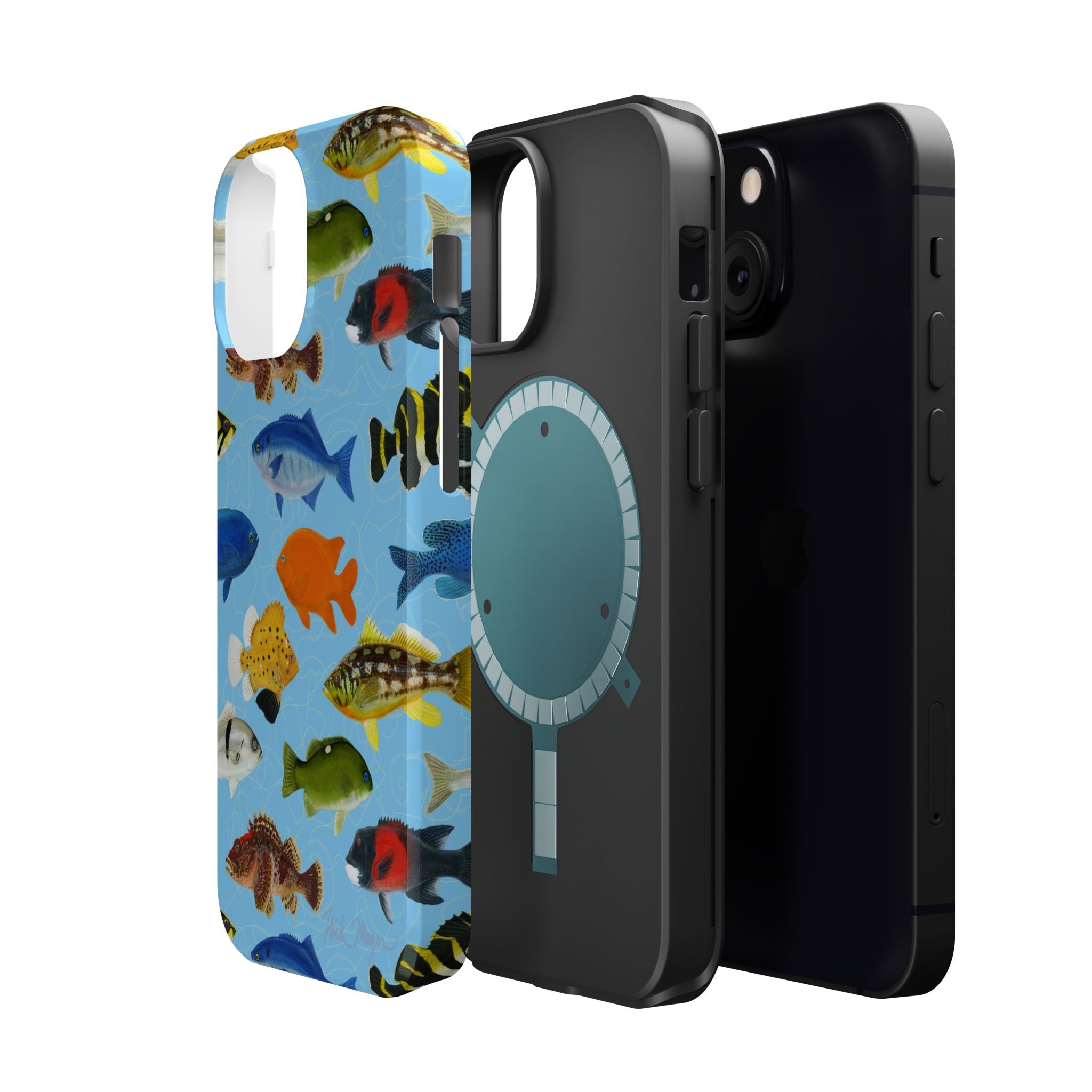 California Fish Blue MagSafe iPhone Case