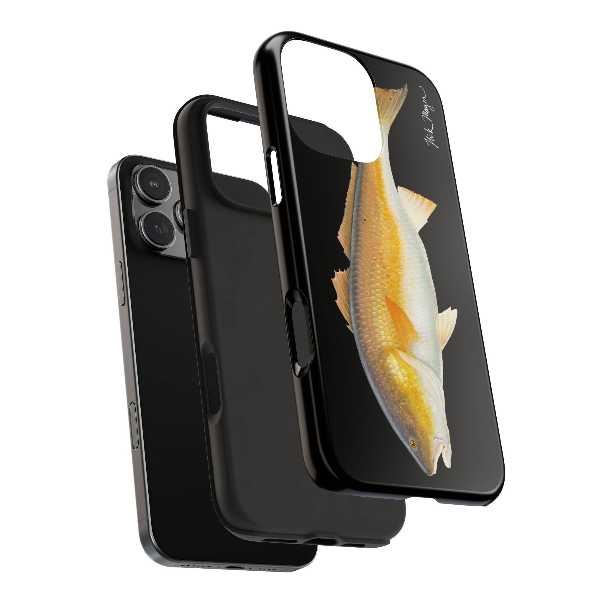Bull Redfish Black Phone Case (iPhone)