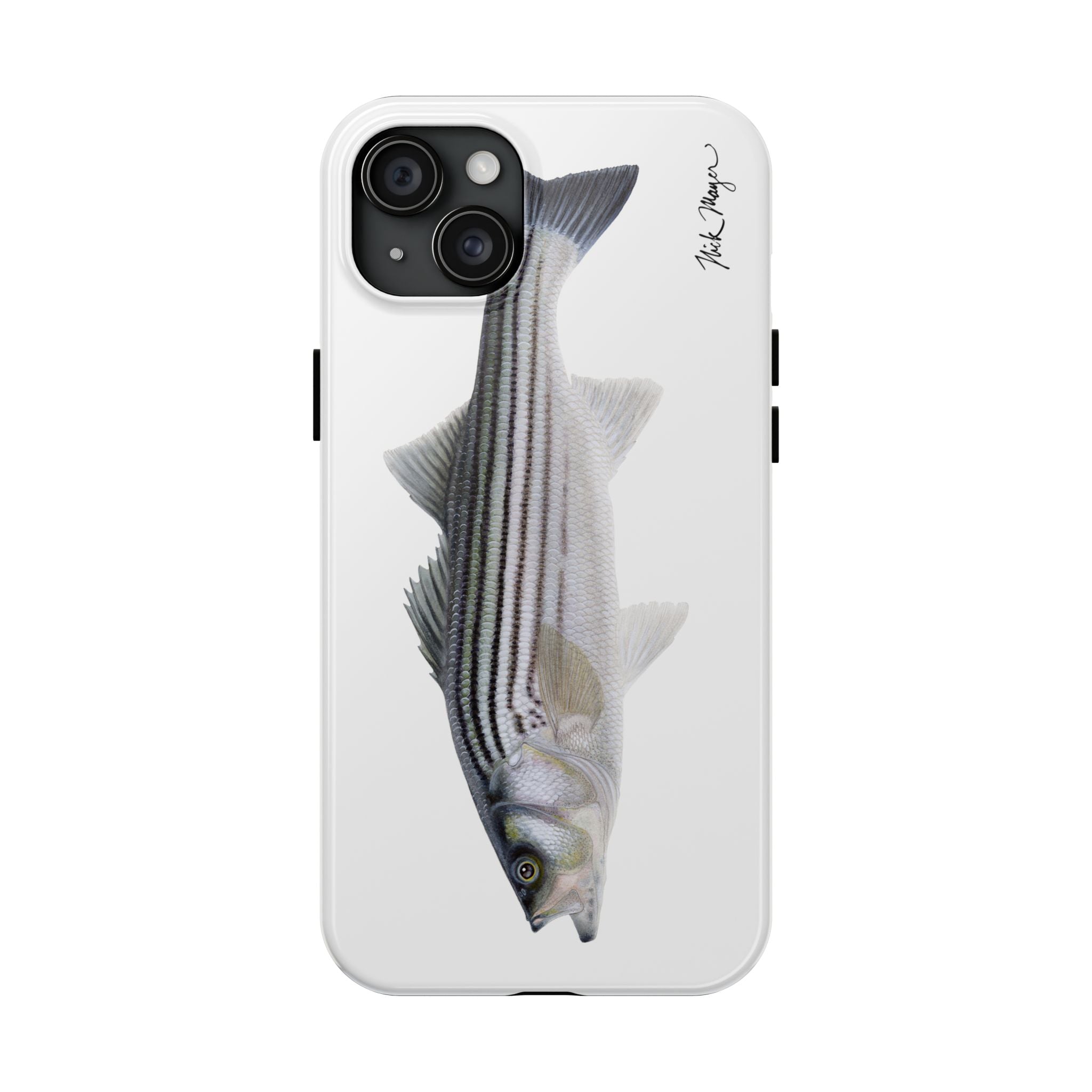 Schoolie Striper White Phone Case (iPhone)