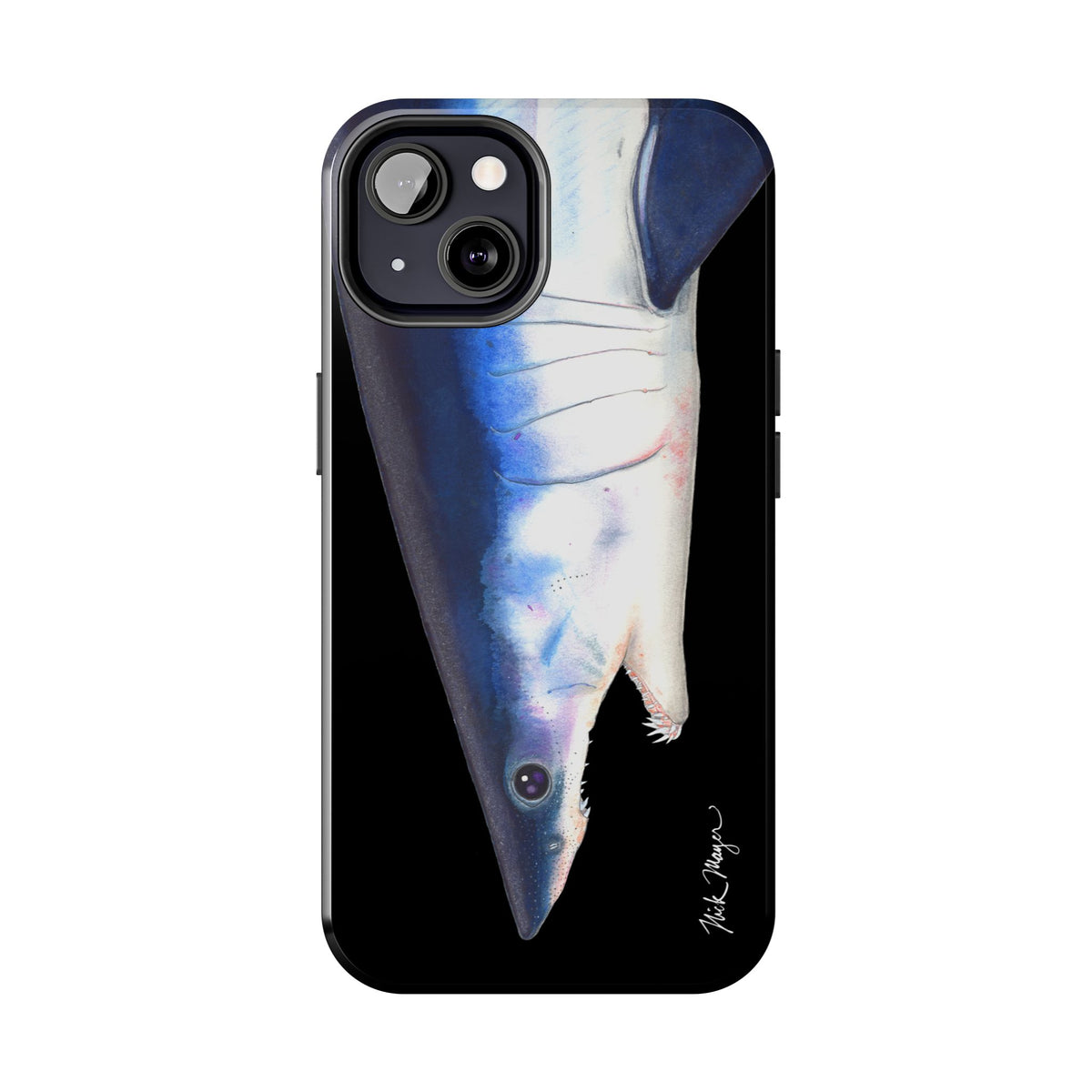 Mako Shark Face Black Case (iPhone) Printify