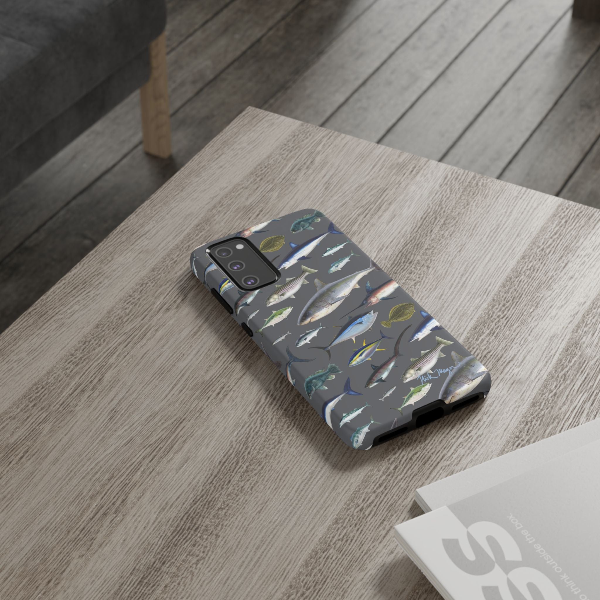 New England Offshore Fish Grey Phone Case, NEW!  (Samsung)