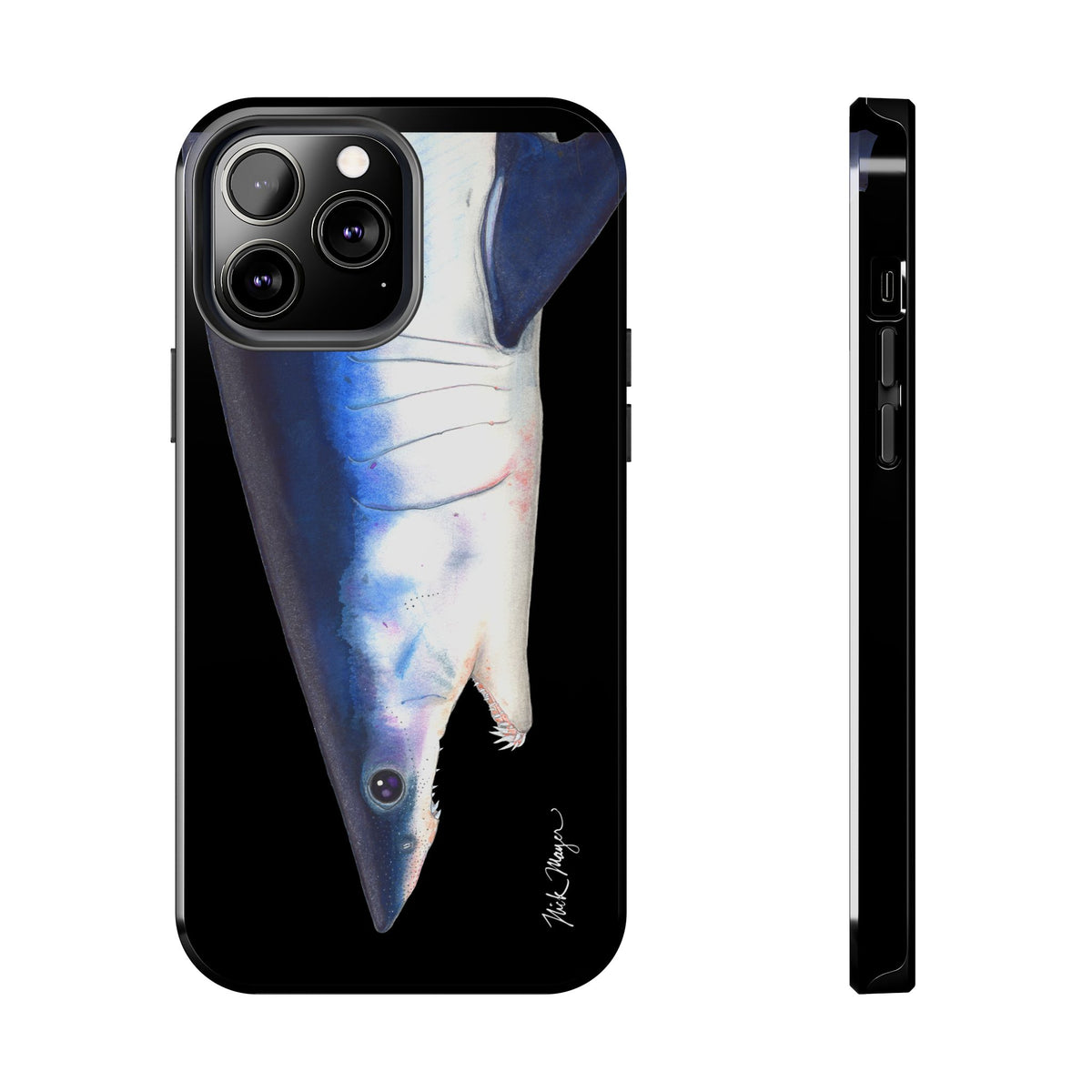 Mako Shark Face Black Case (iPhone) Printify