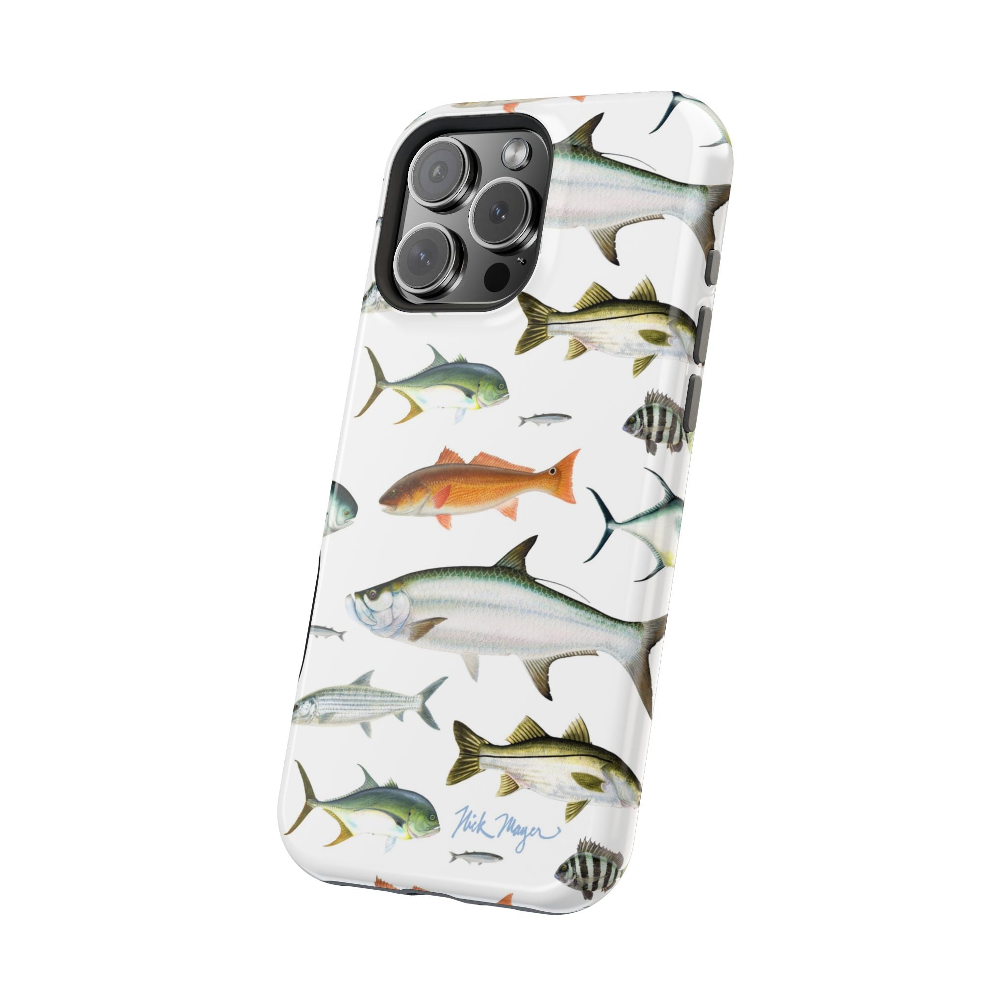 Southern Fish White MagSafe iPhone Case