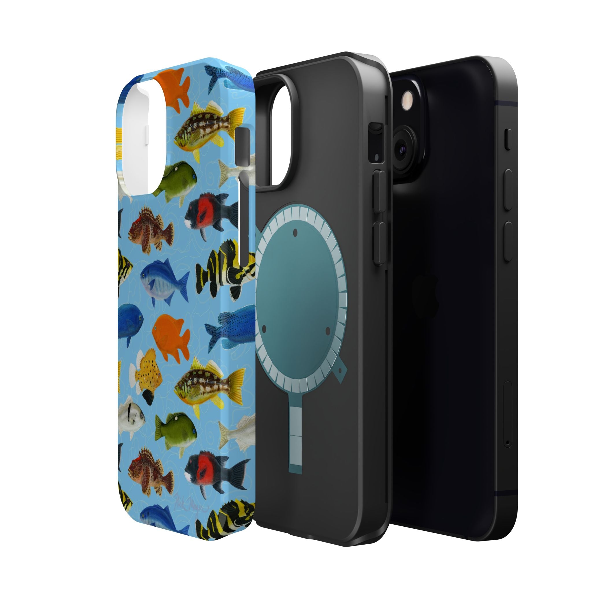 NEW California Fish Blue MagSafe iPhone Case