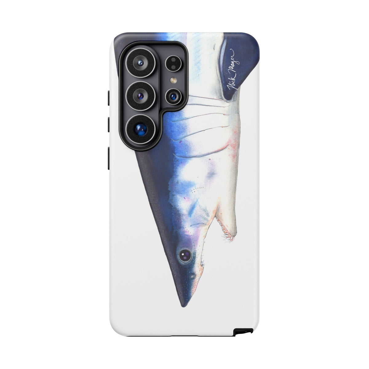 Mako Shark Face White Phone Case (Samsung) Printify