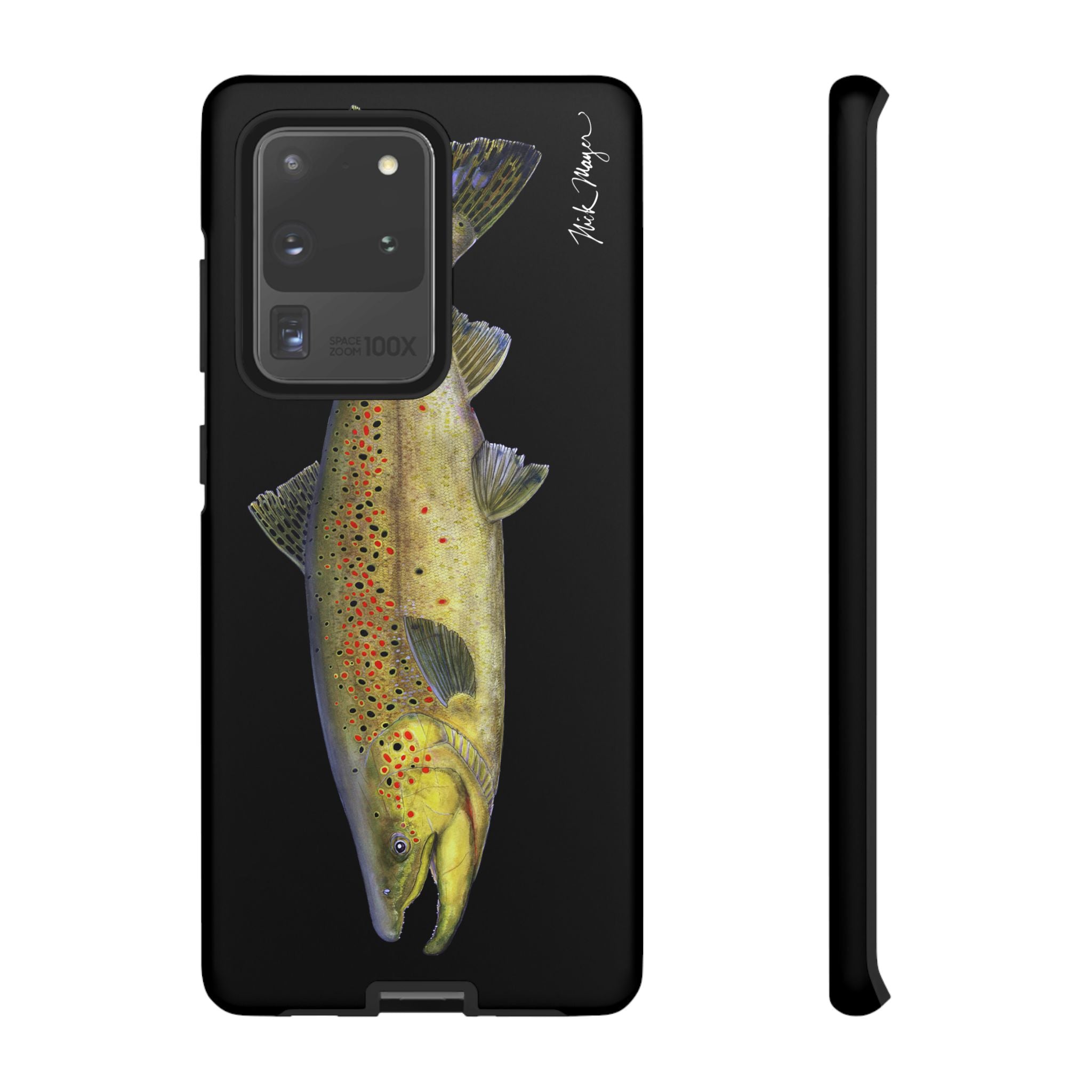 Brown Trout Black Phone Case (Samsung)