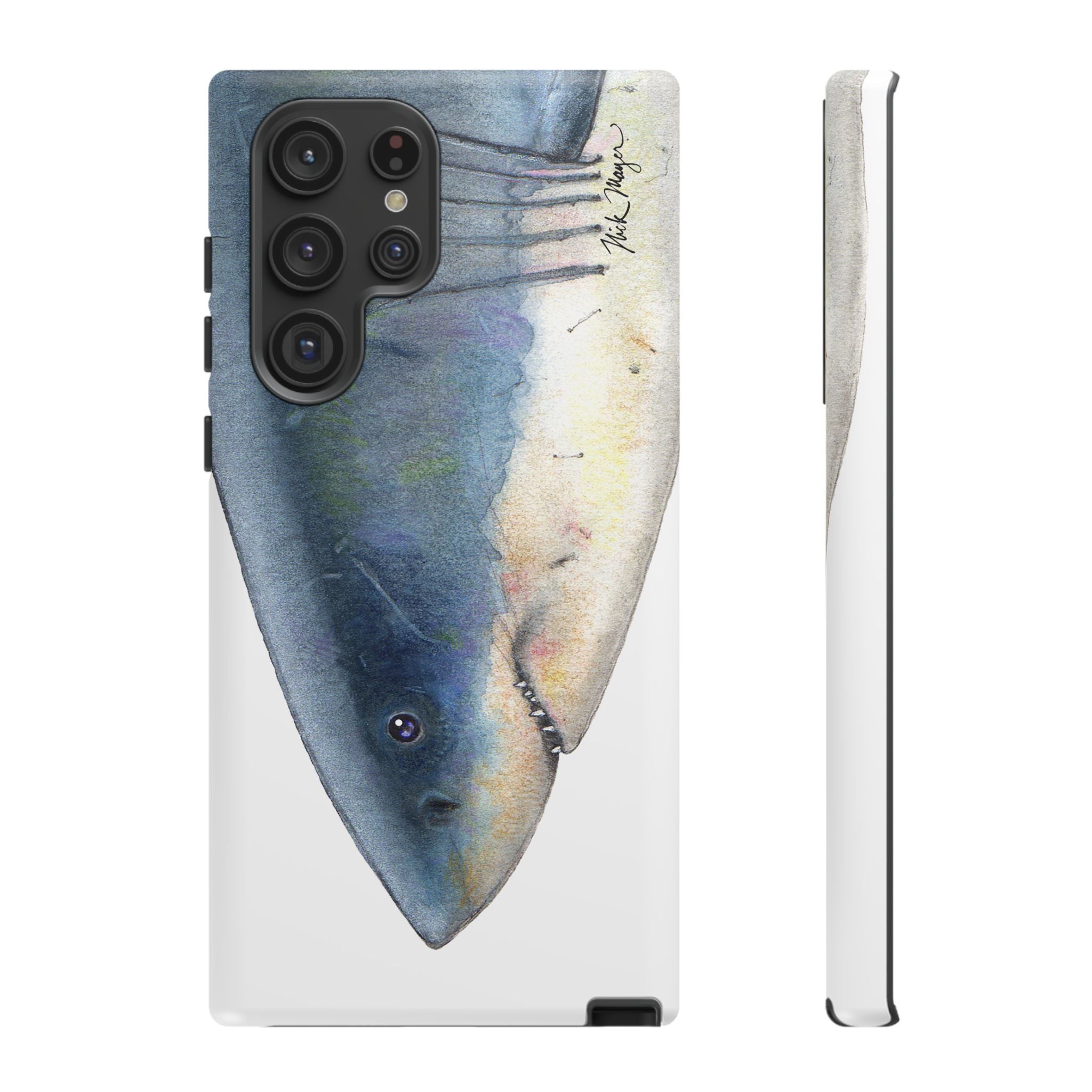 Great White Shark Face Phone Case (Samsung) Printify