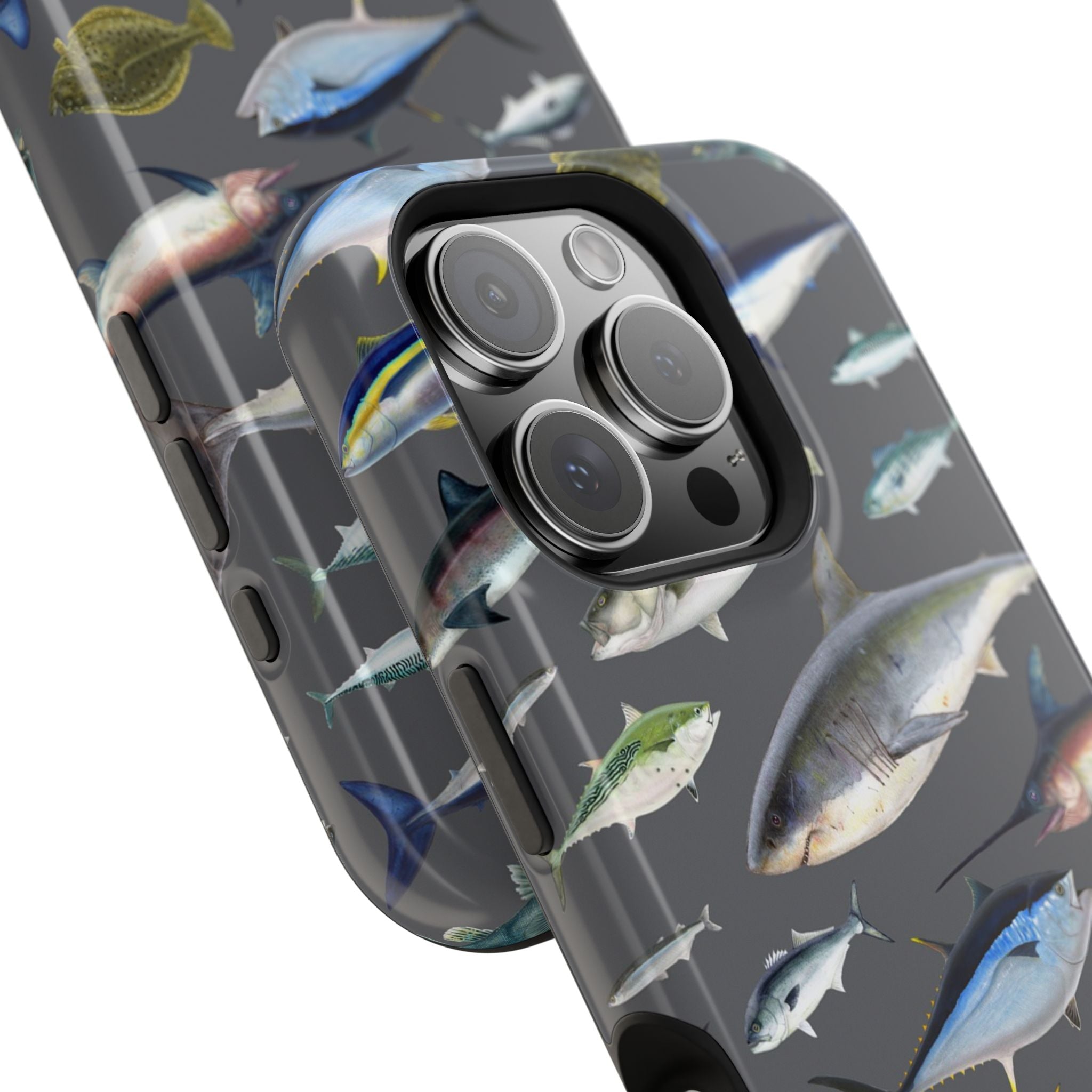 New England Offshore Fish Grey MagSafe iPhone Case