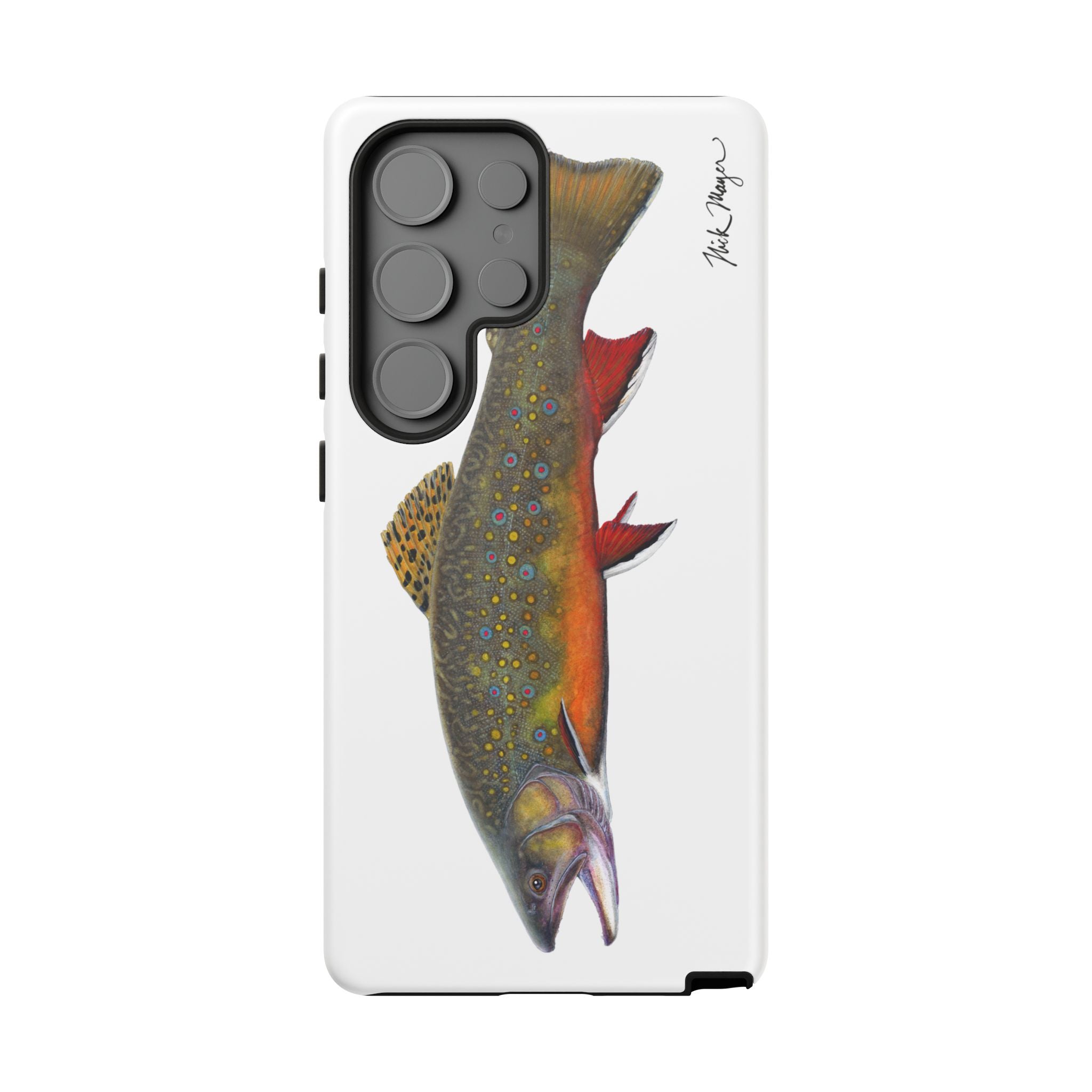 Brook Trout White Phone Case (Samsung)