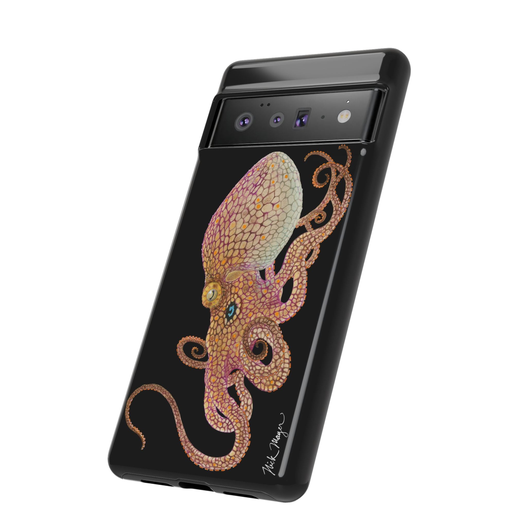 Two Spot Octopus Black Phone Case (Samsung)