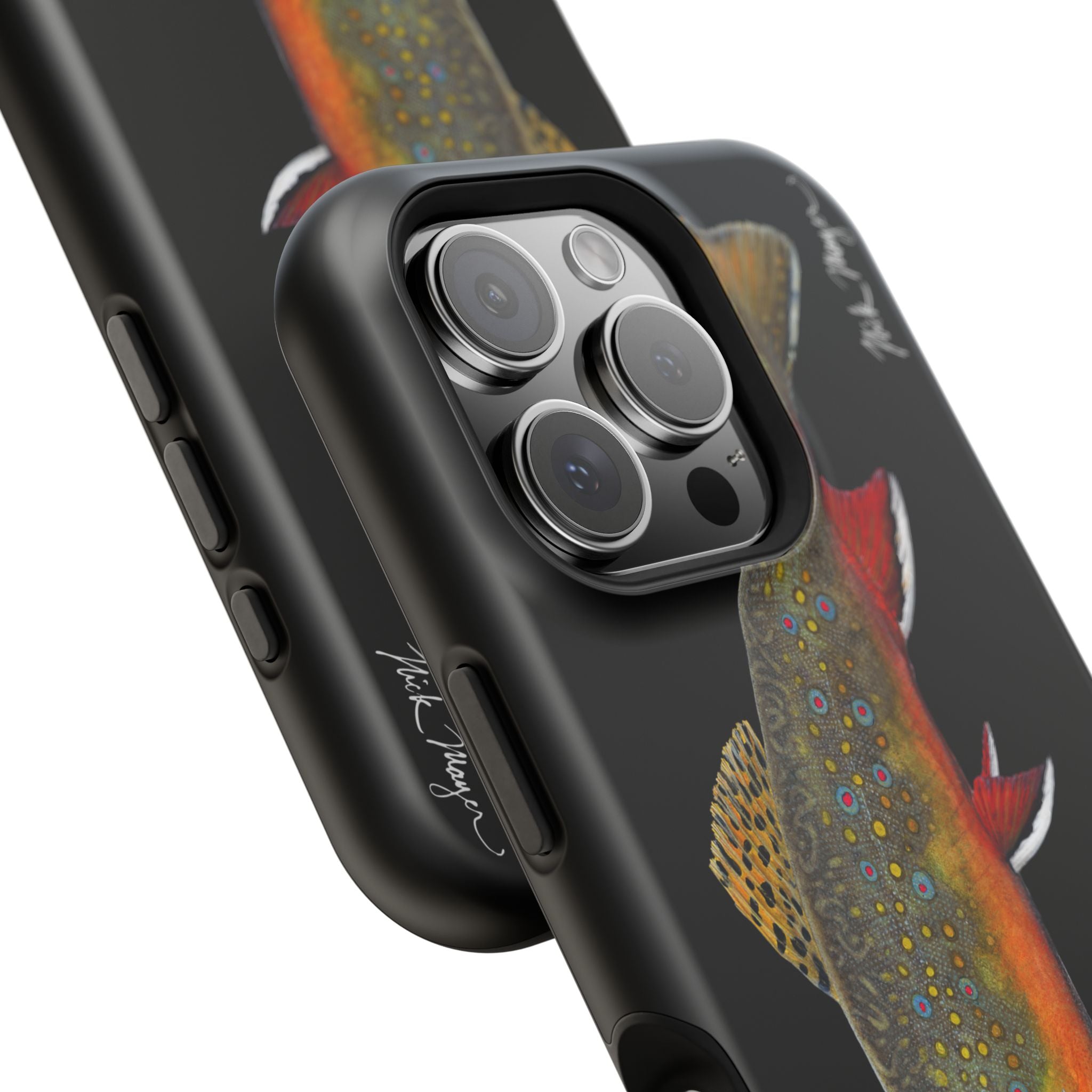 Brook Trout MagSafe Black iPhone Case