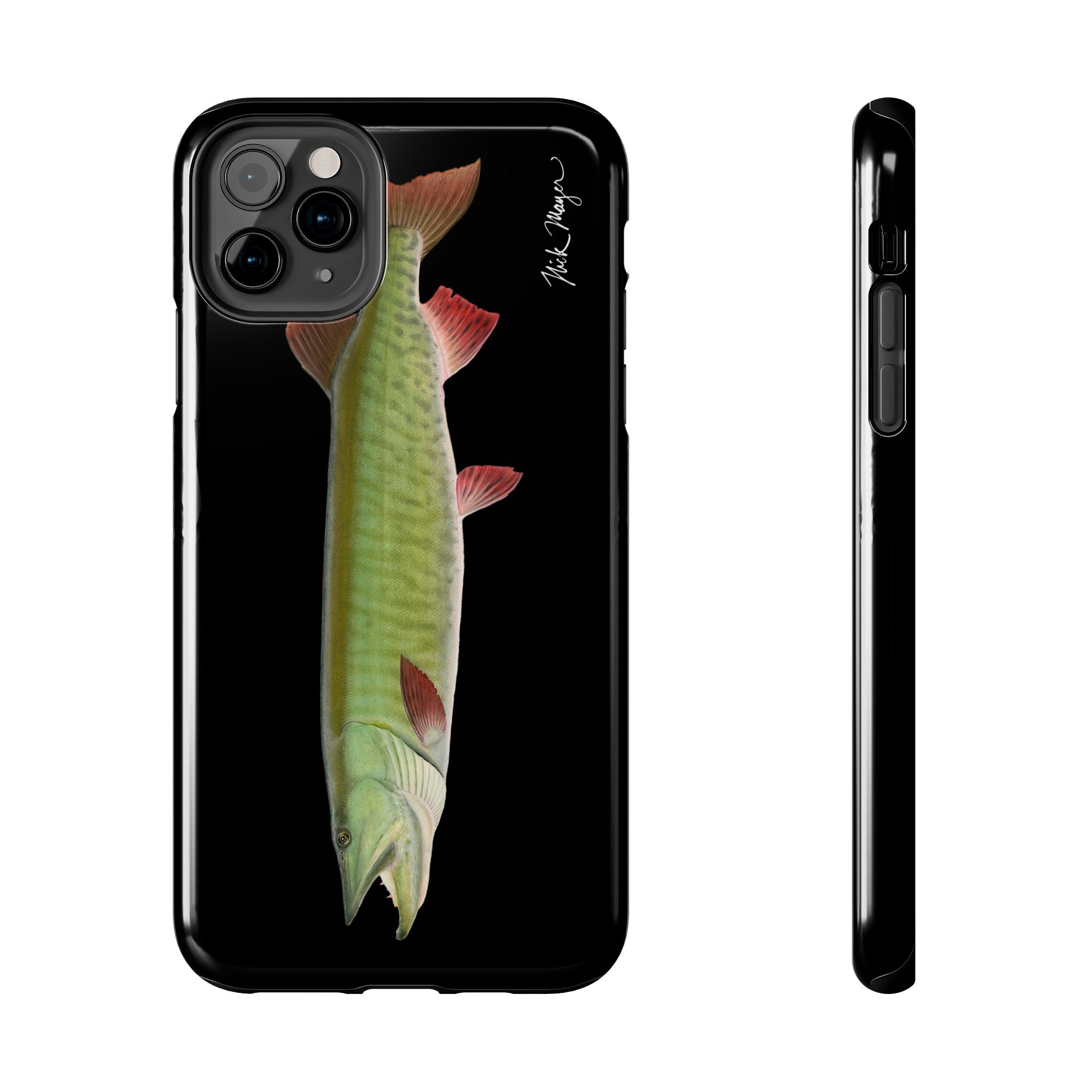 Trophy Muskie Black Phone Case (iPhone)