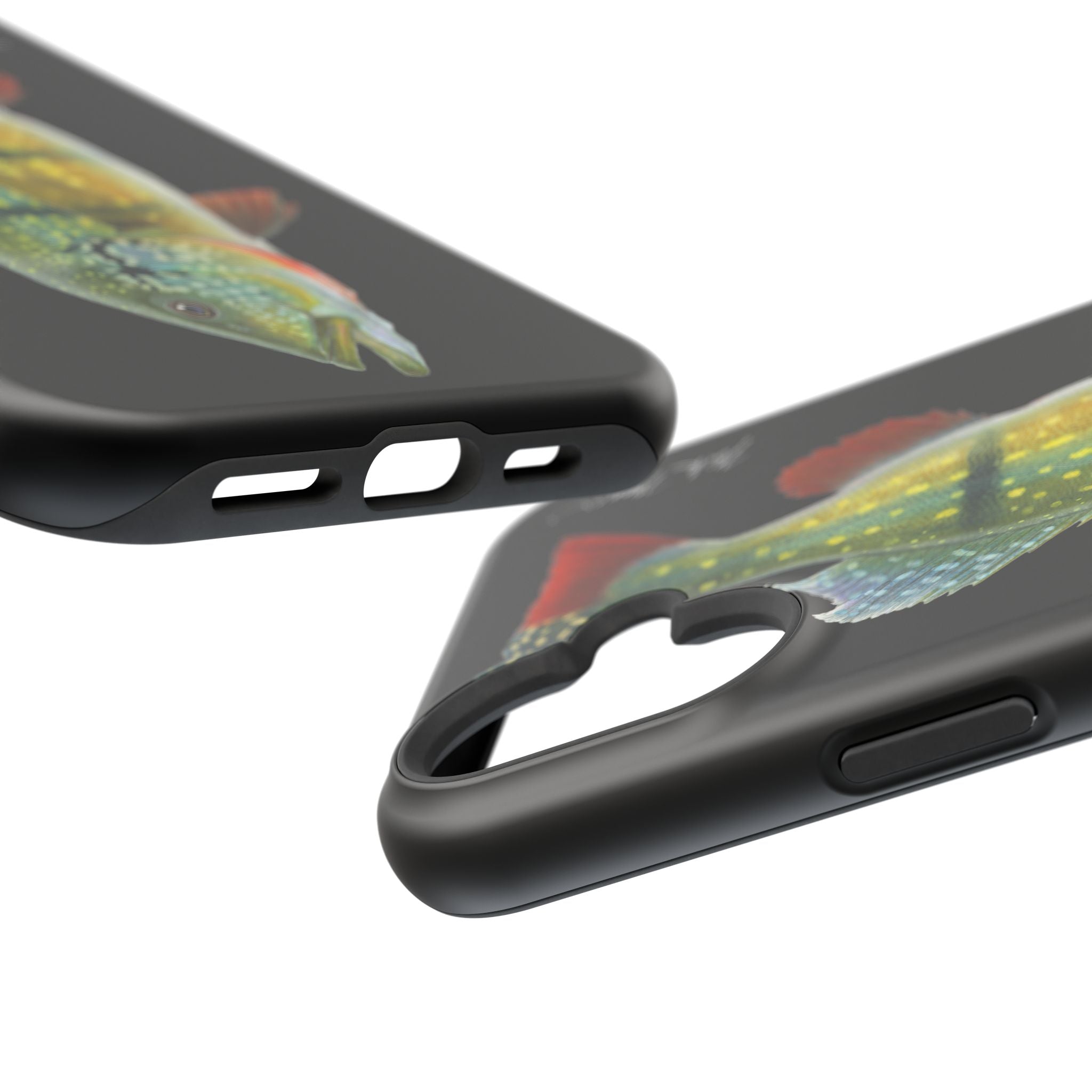 Peacock Bass MagSafe Black iPhone Case