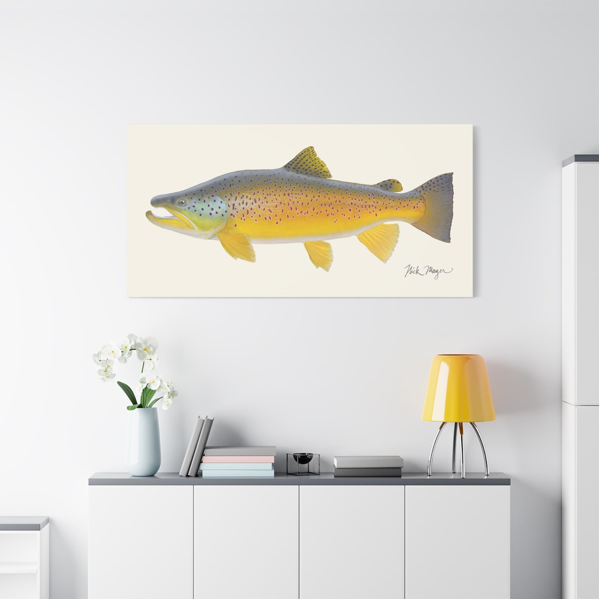 Brown Trout III Canvas Print, New!