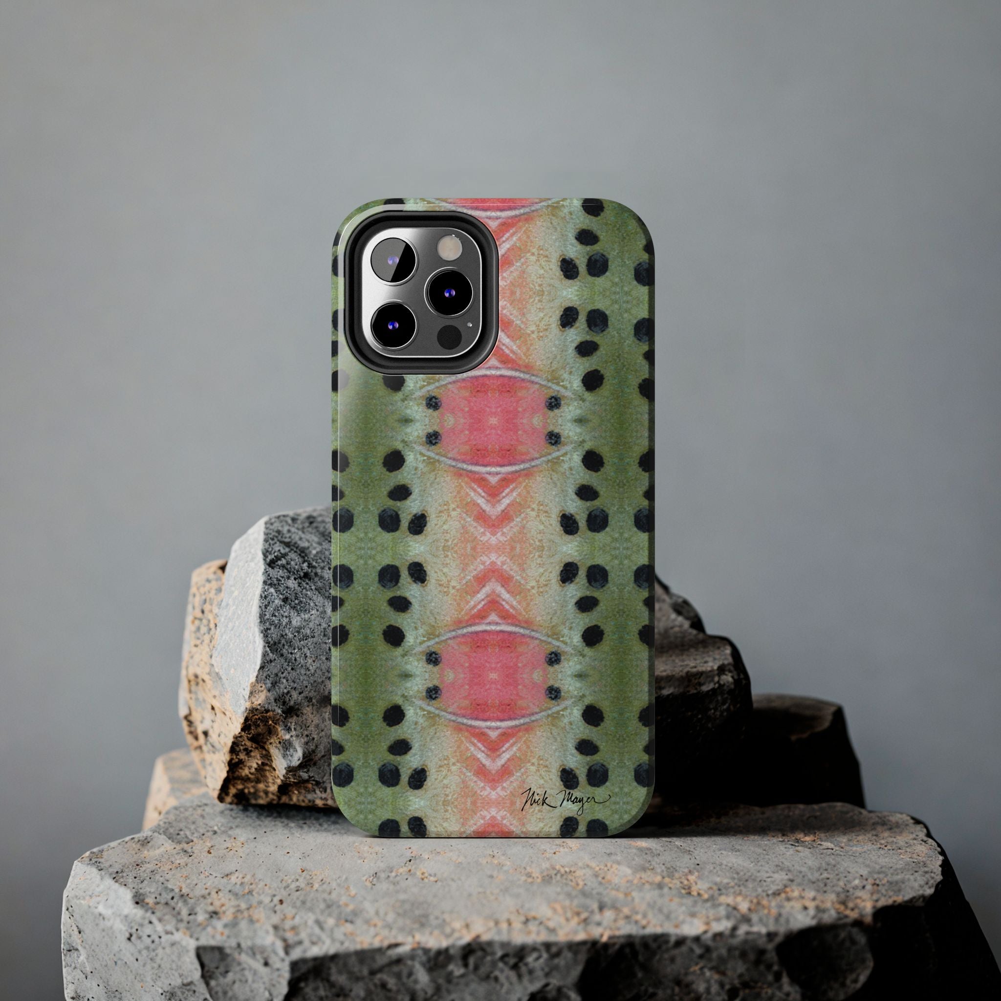 Rainbow Trout Pattern Phone Case (iPhone)