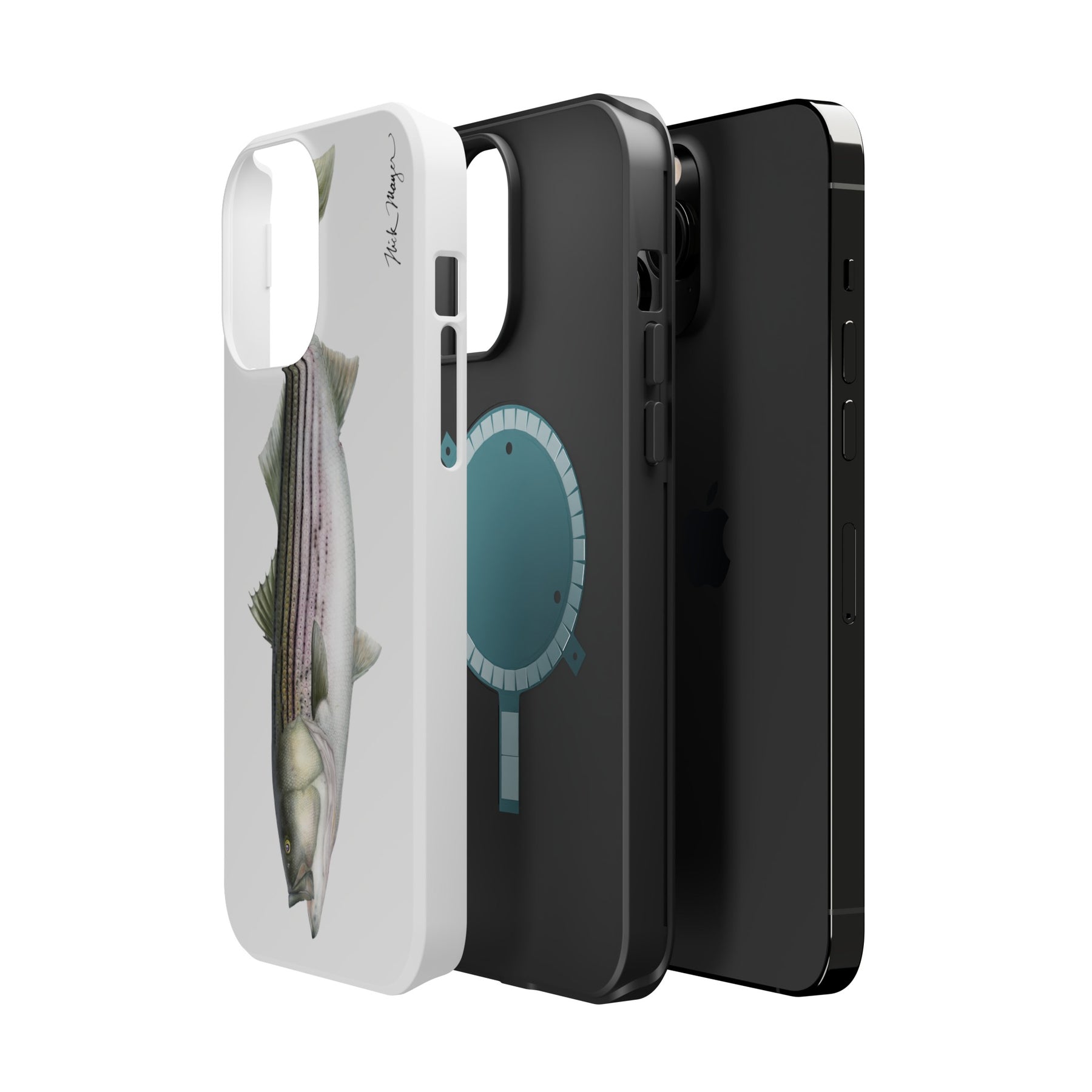 30 lb Striper MagSafe White iPhone Case