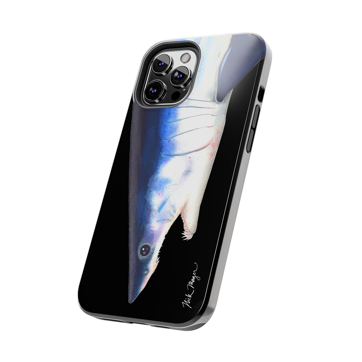 Mako Shark Face Black Case (iPhone) Printify