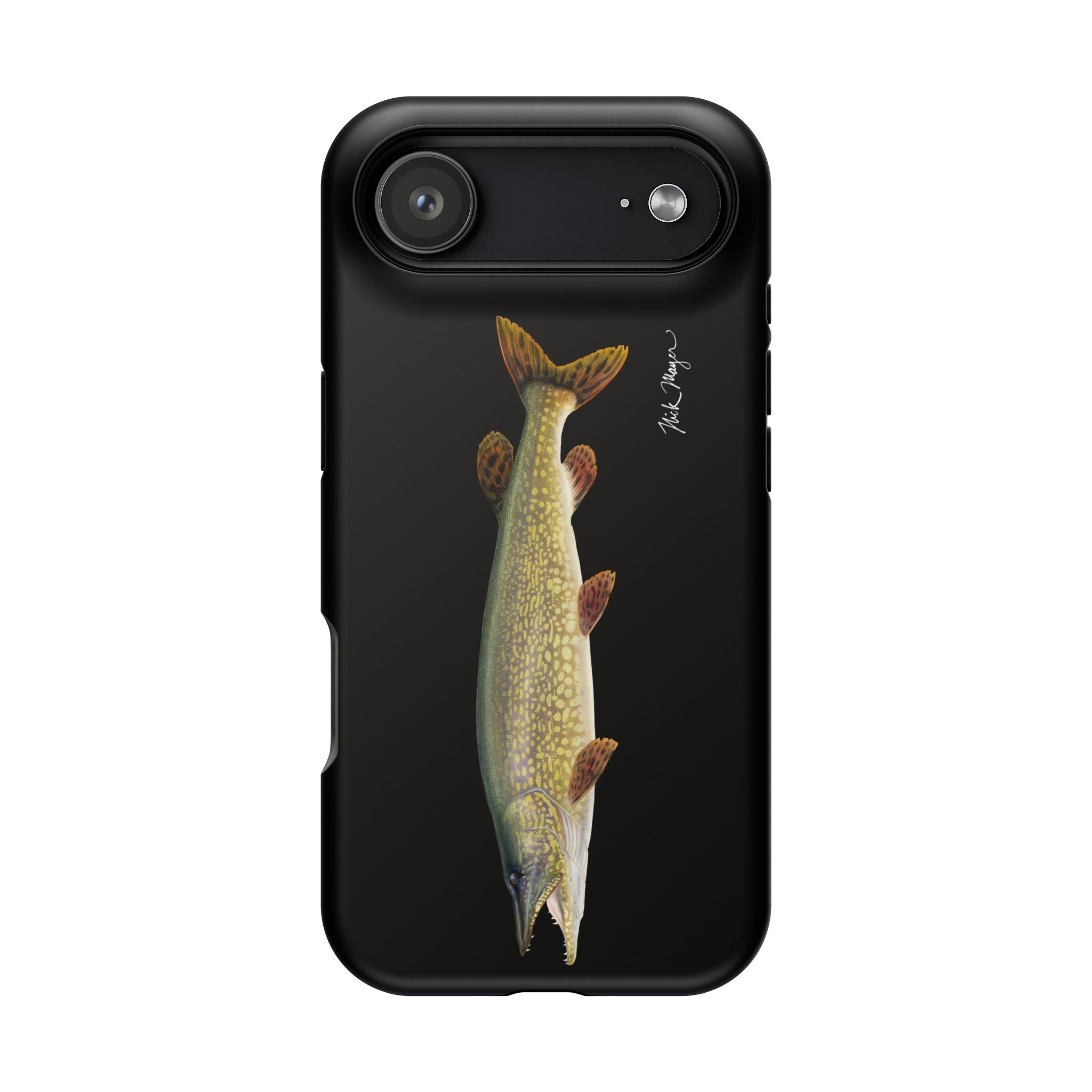 Northern Pike MagSafe Black iPhone Case Printify