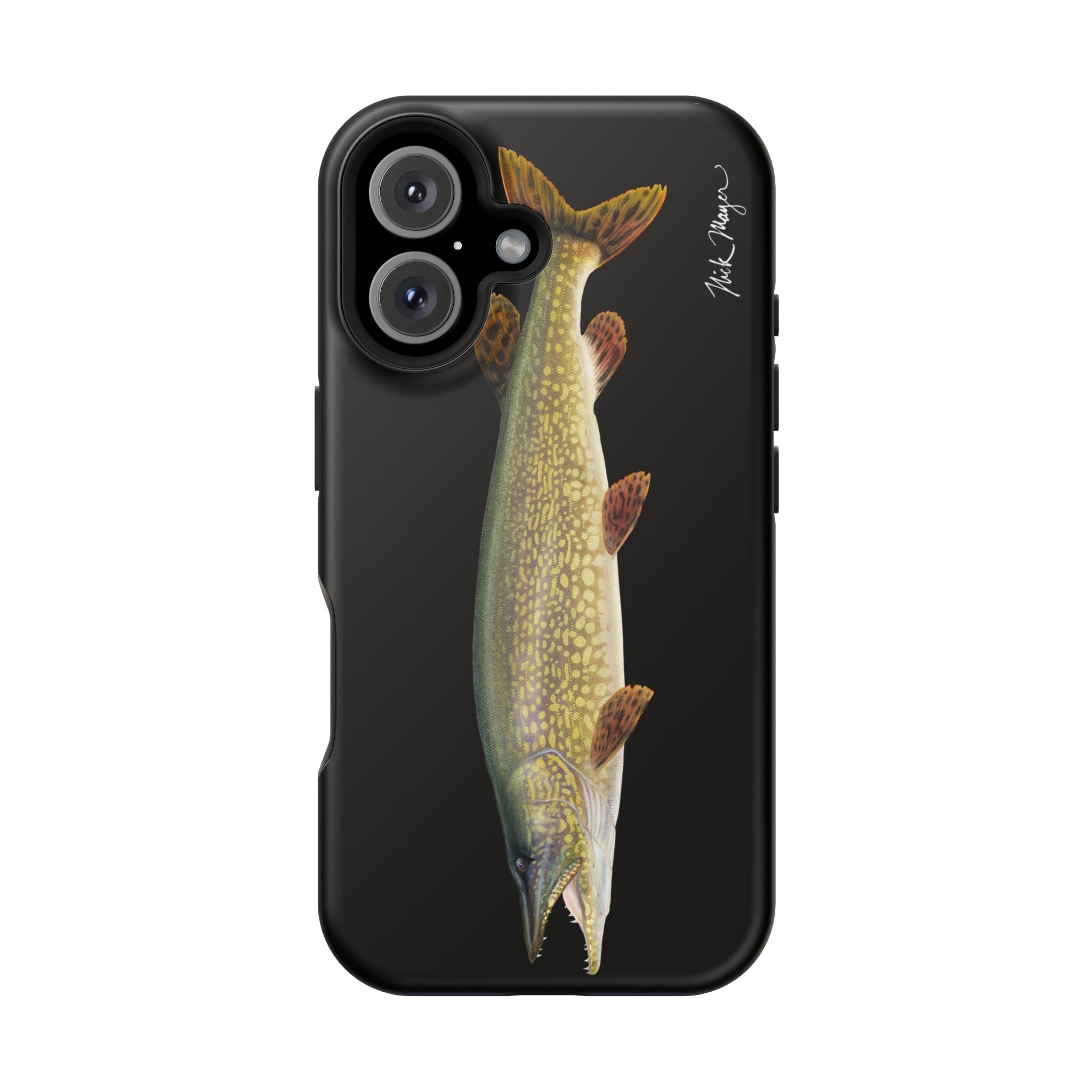 Northern Pike MagSafe Black iPhone Case Printify