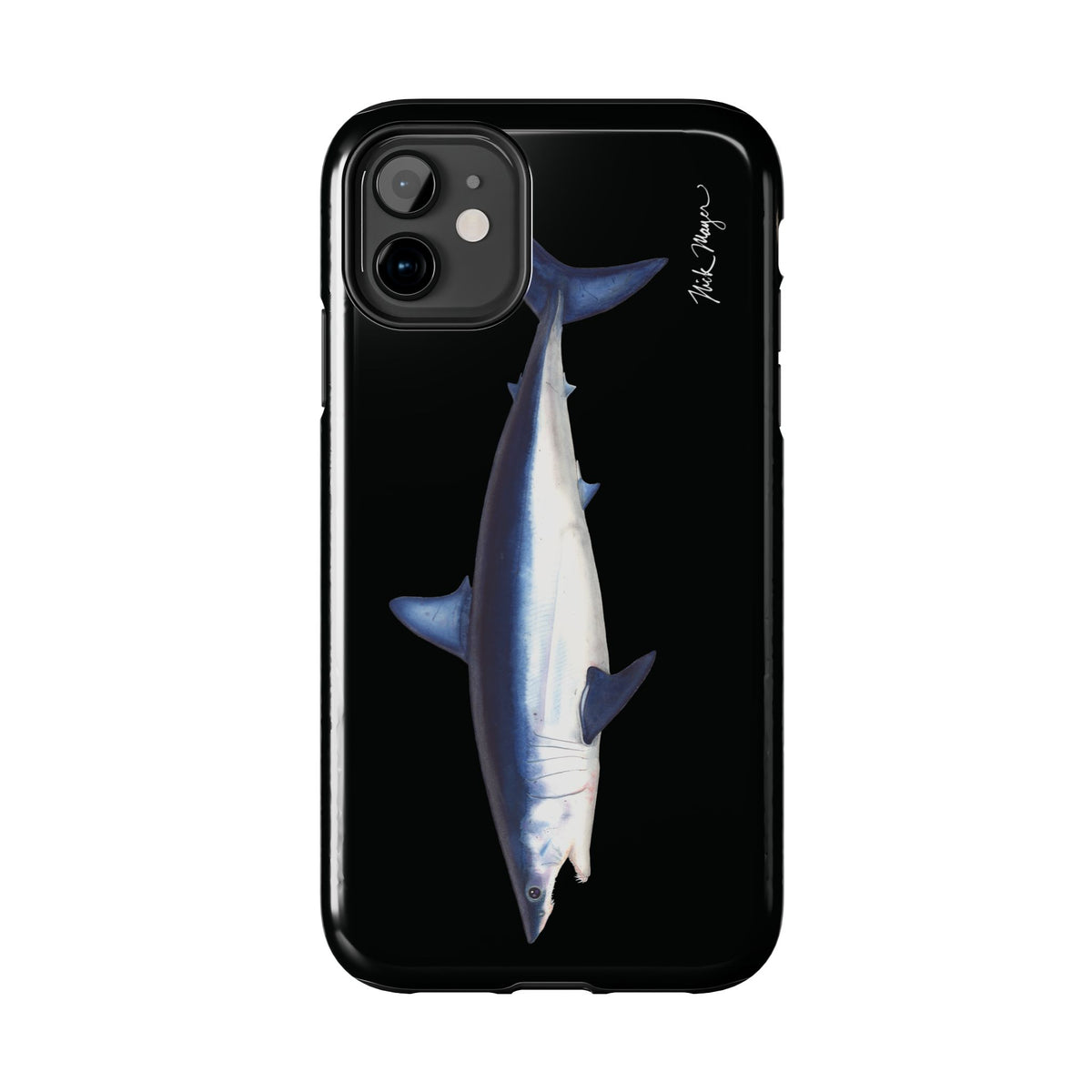 Mako Shark Black iPhone Case Printify